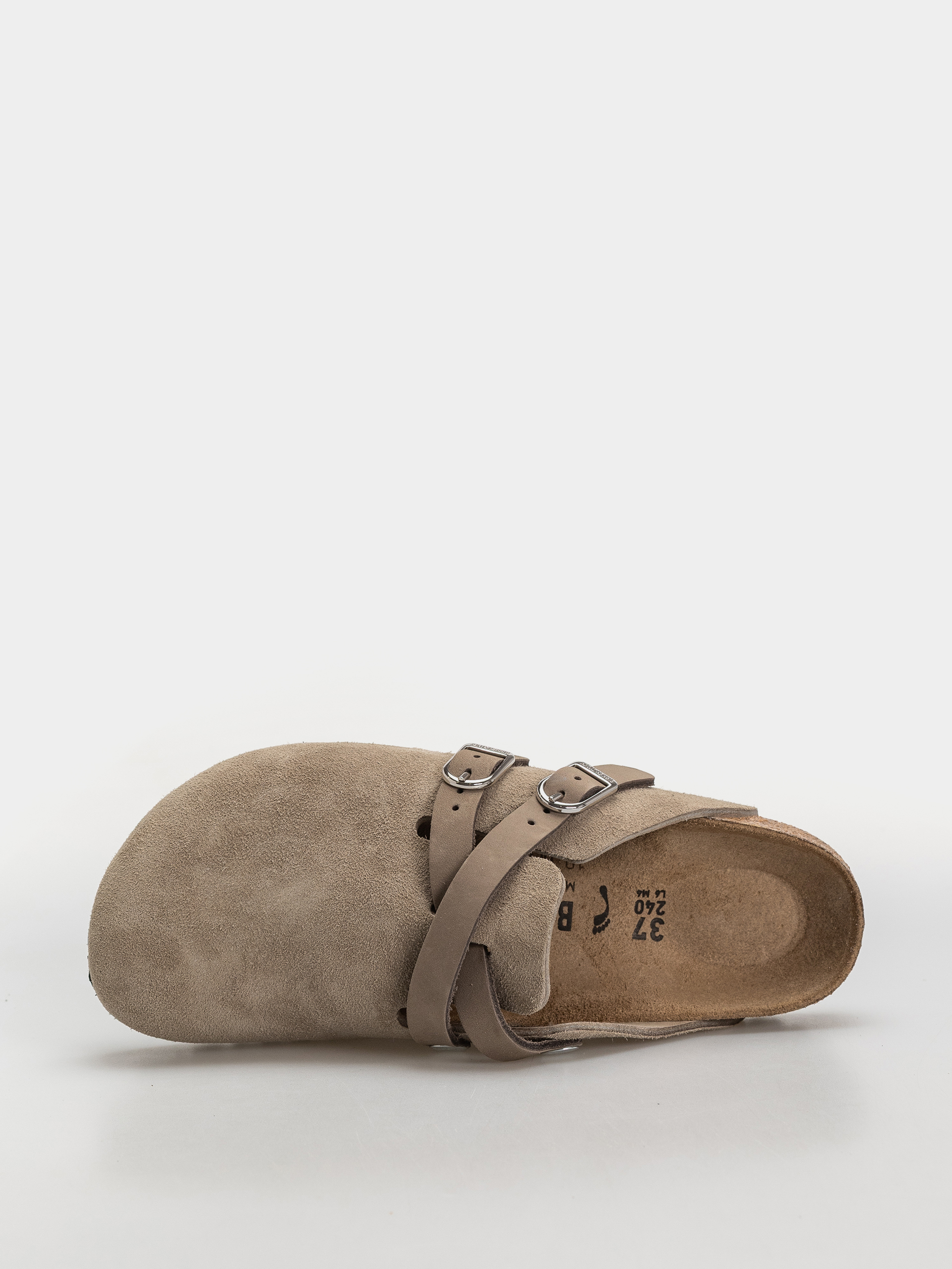 Šľapky Birkenstock Blair Suede Leather Narrow Wmn (taupe)