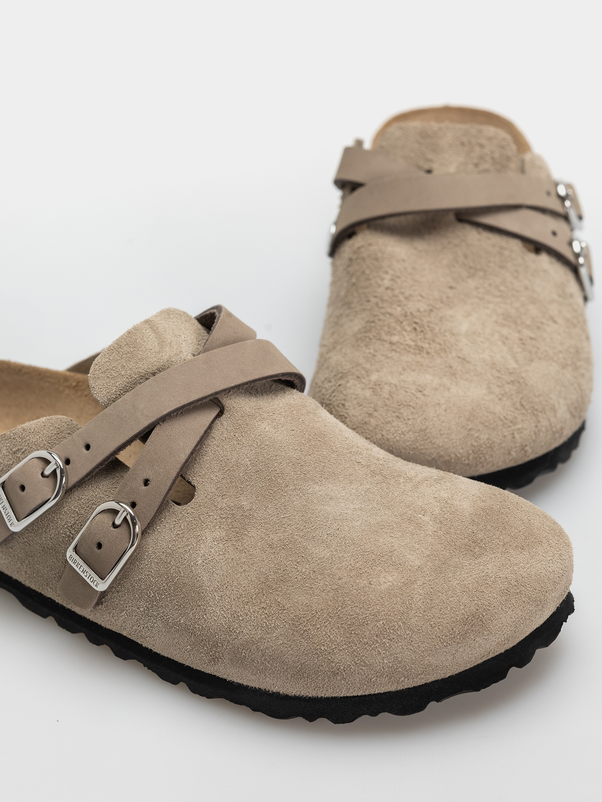 Šľapky Birkenstock Blair Suede Leather Narrow Wmn (taupe)