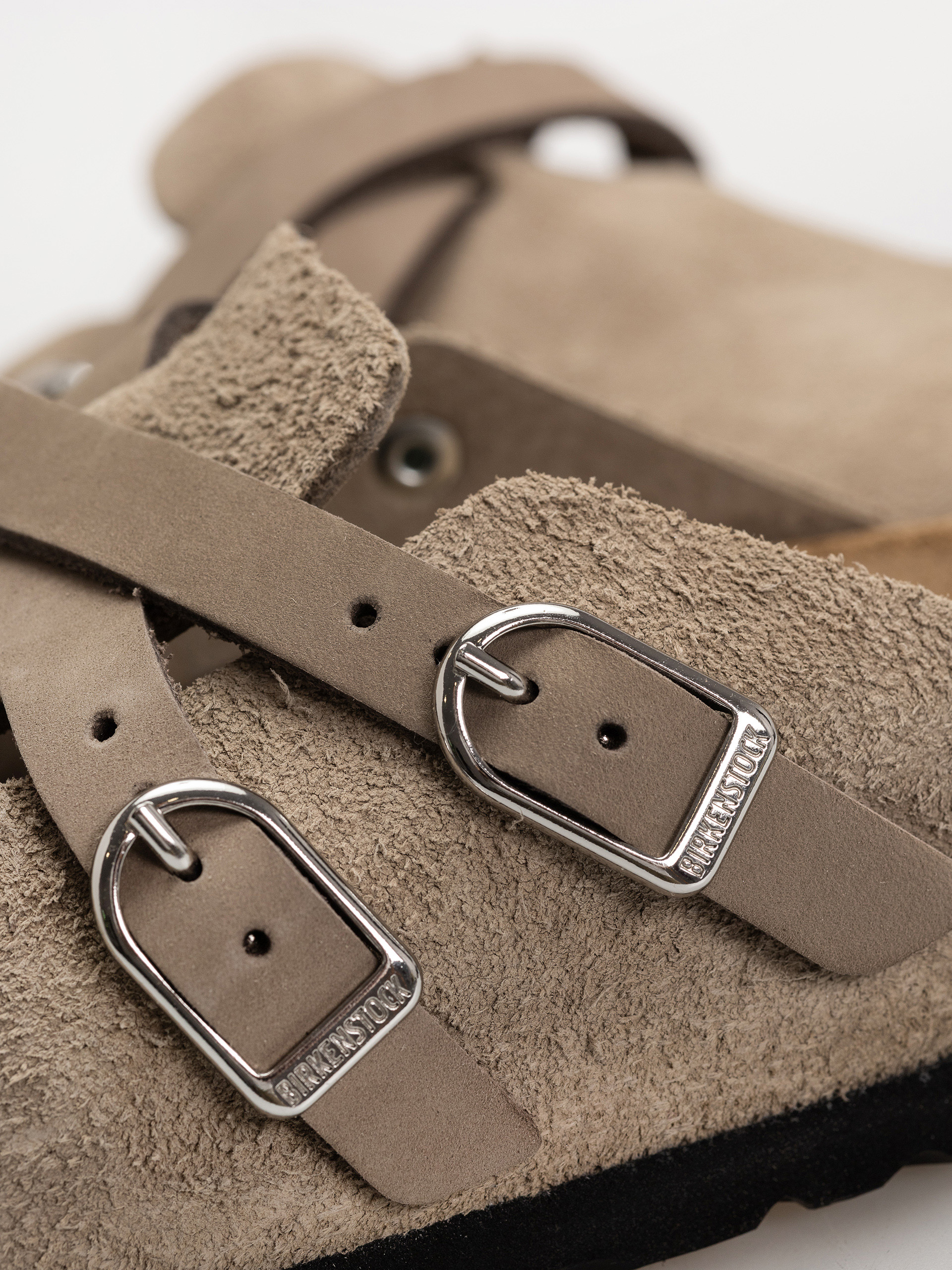 Šľapky Birkenstock Blair Suede Leather Narrow Wmn (taupe)
