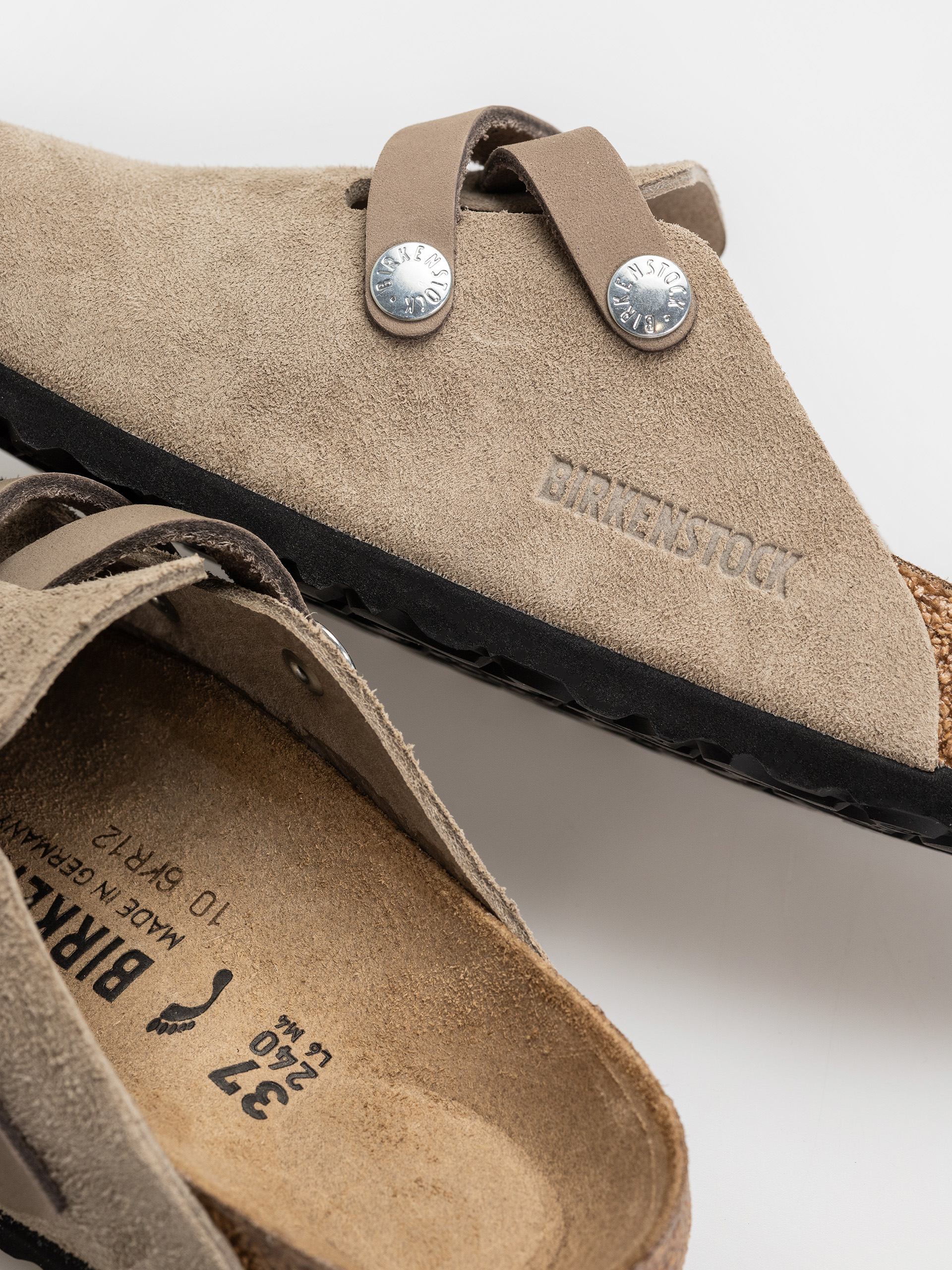 Šľapky Birkenstock Blair Suede Leather Narrow Wmn (taupe)
