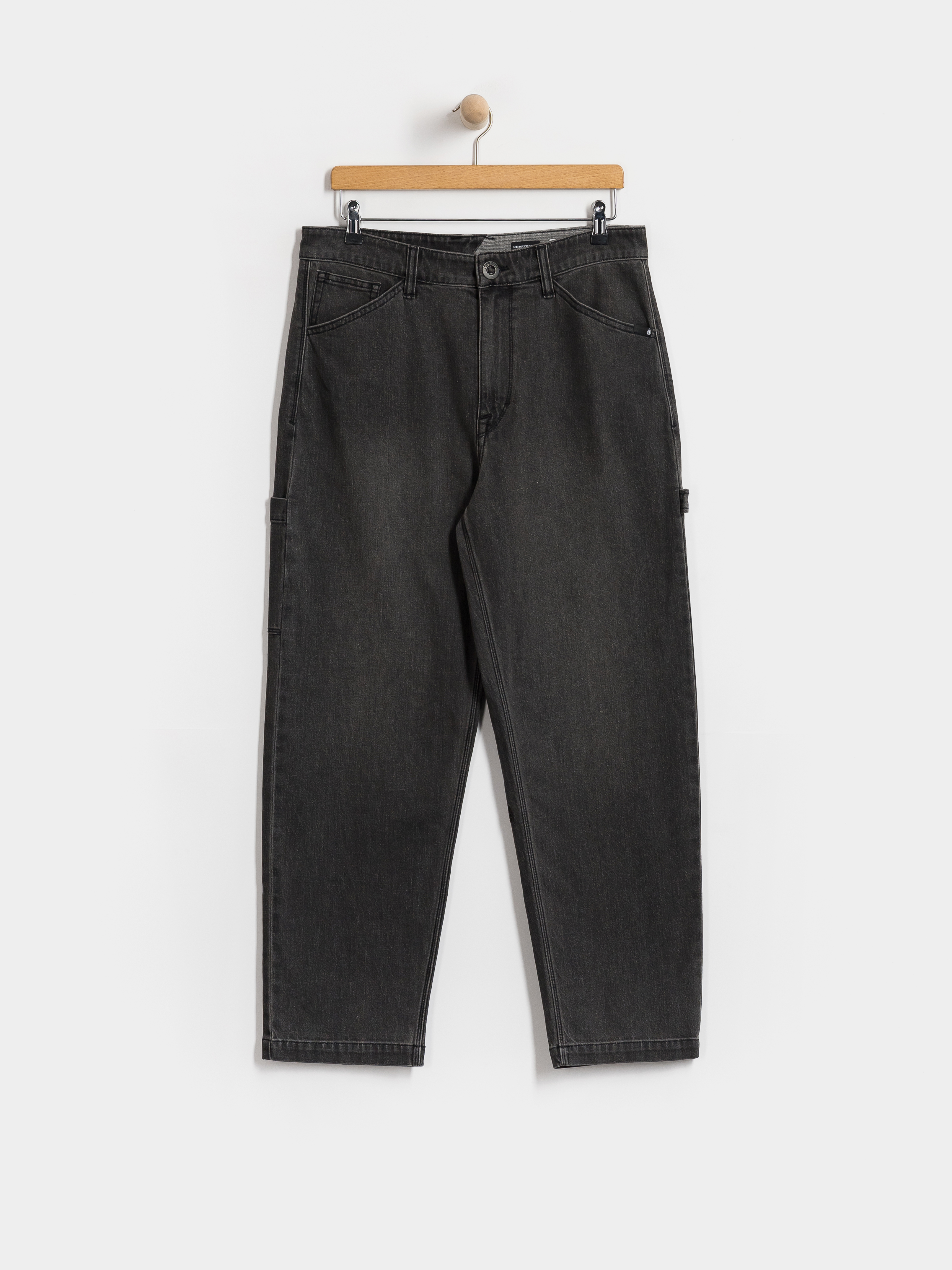 Nohavice Volcom Kraftsman II (black grey)
