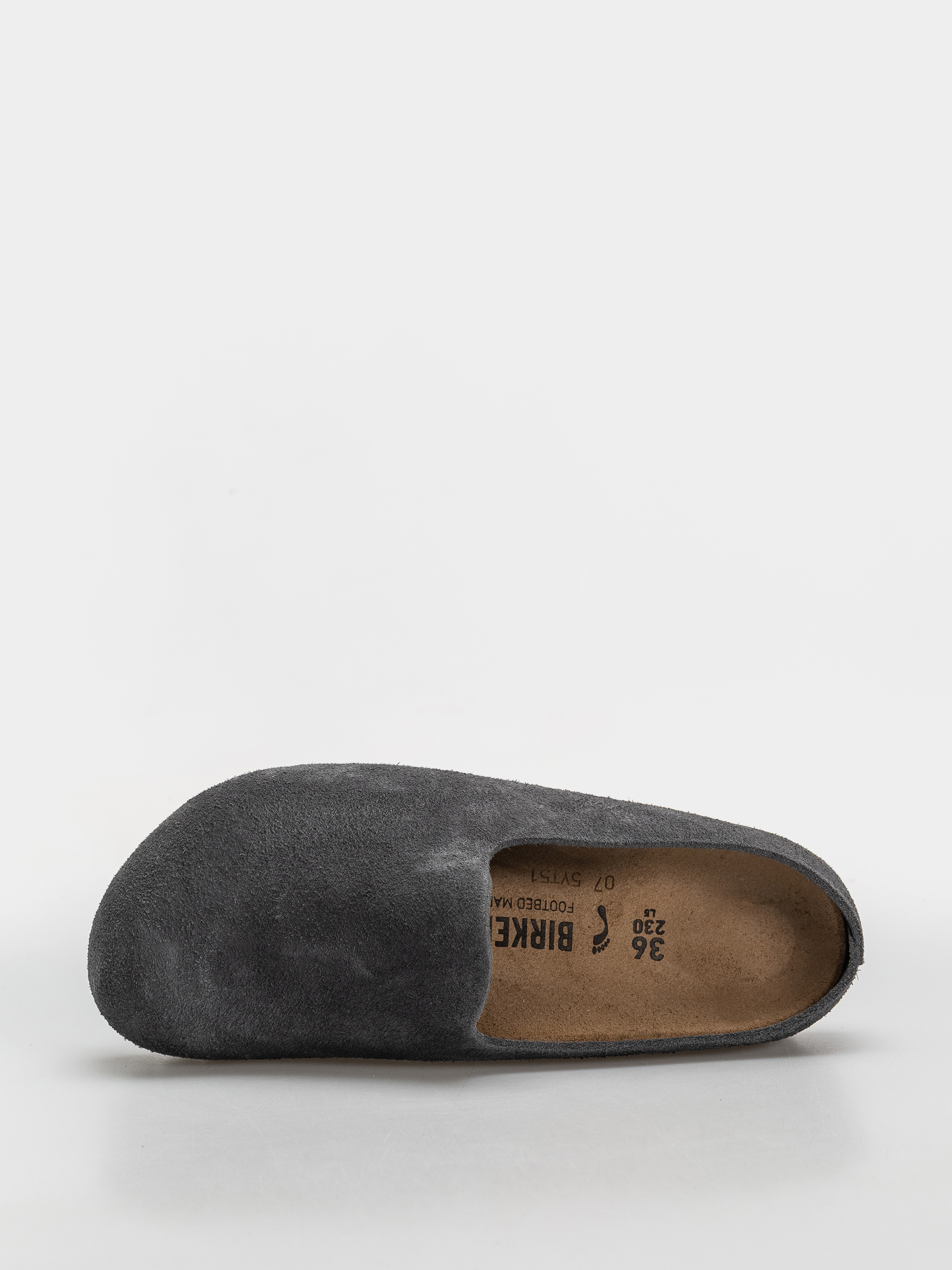 Šľapky Birkenstock Amsterdam Wrapped Suede Leather Narrow (charcoal)