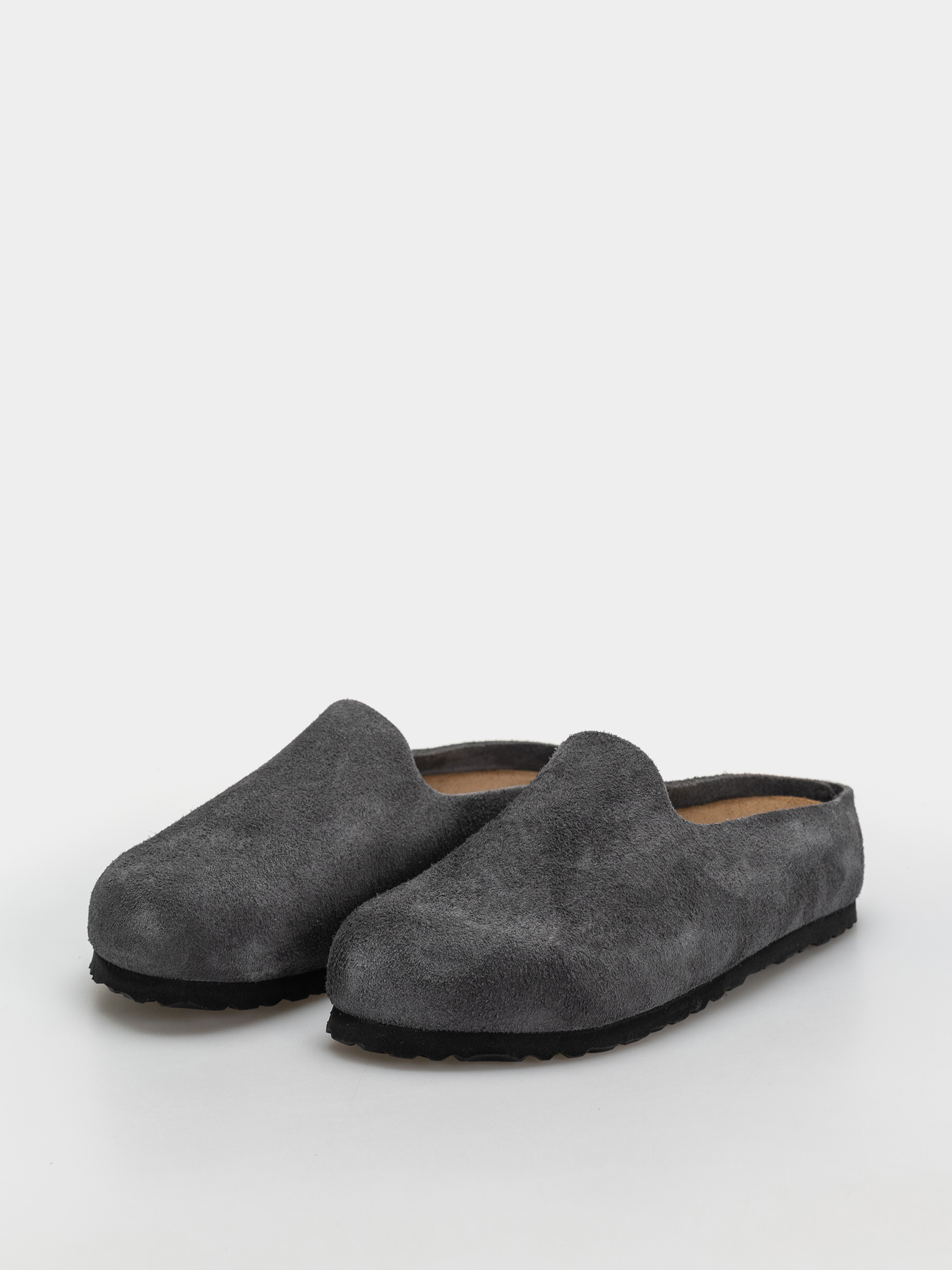 Šľapky Birkenstock Amsterdam Wrapped Suede Leather Narrow (charcoal)