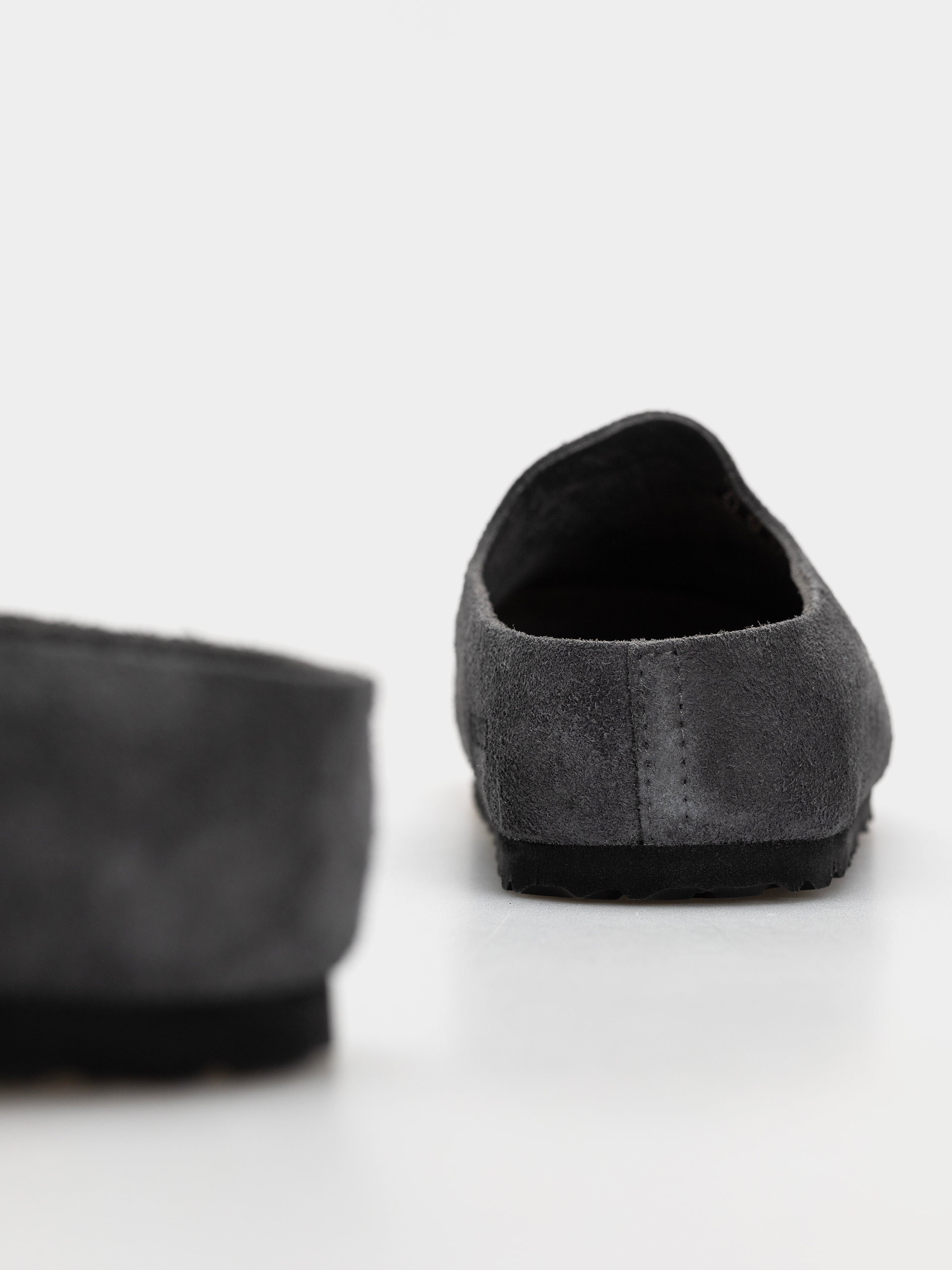 Šľapky Birkenstock Amsterdam Wrapped Suede Leather Narrow (charcoal)