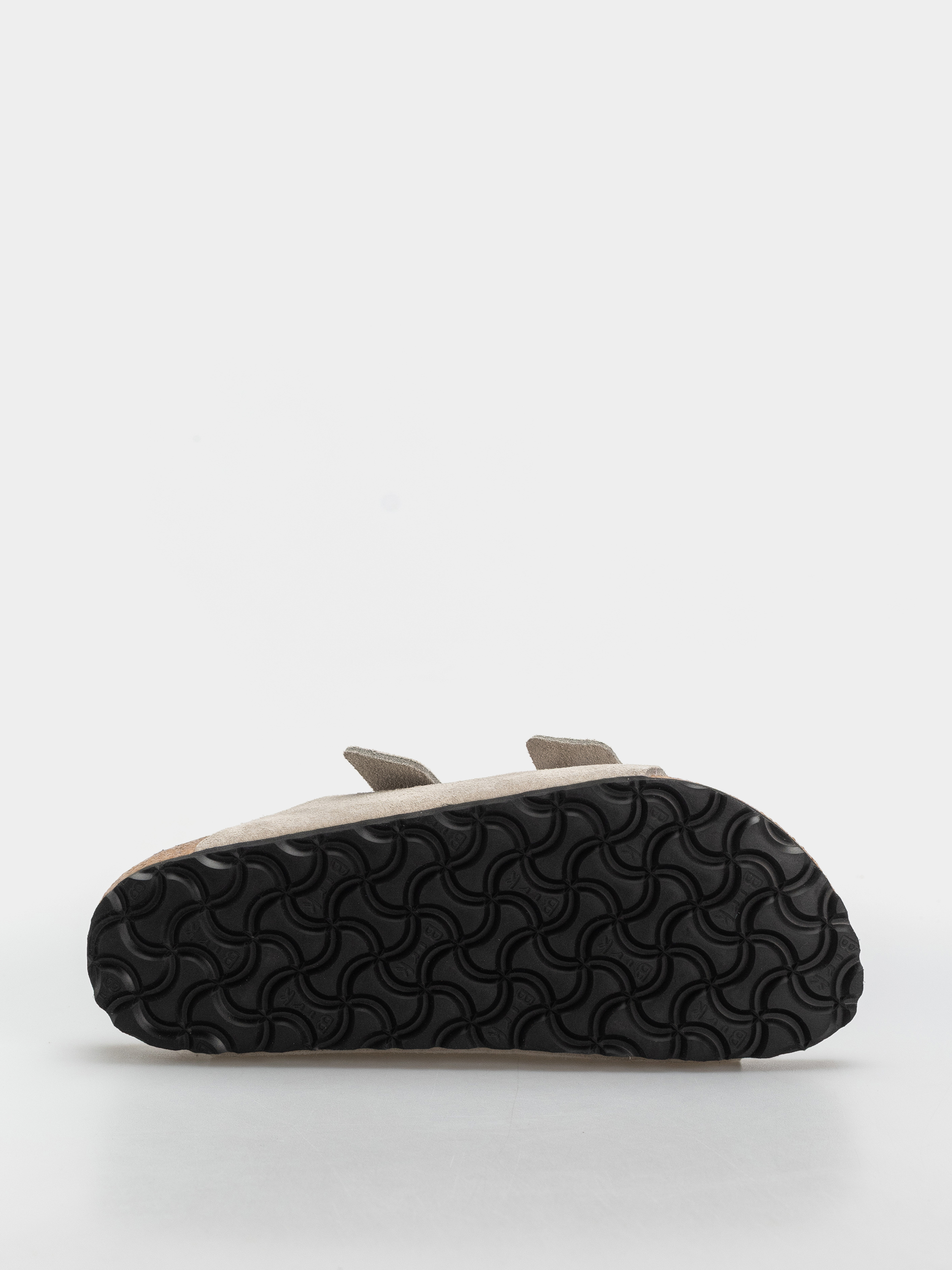 Šľapky Birkenstock Arizona Suede Leather Cushion Buckle Narrow Wmn (oyster)
