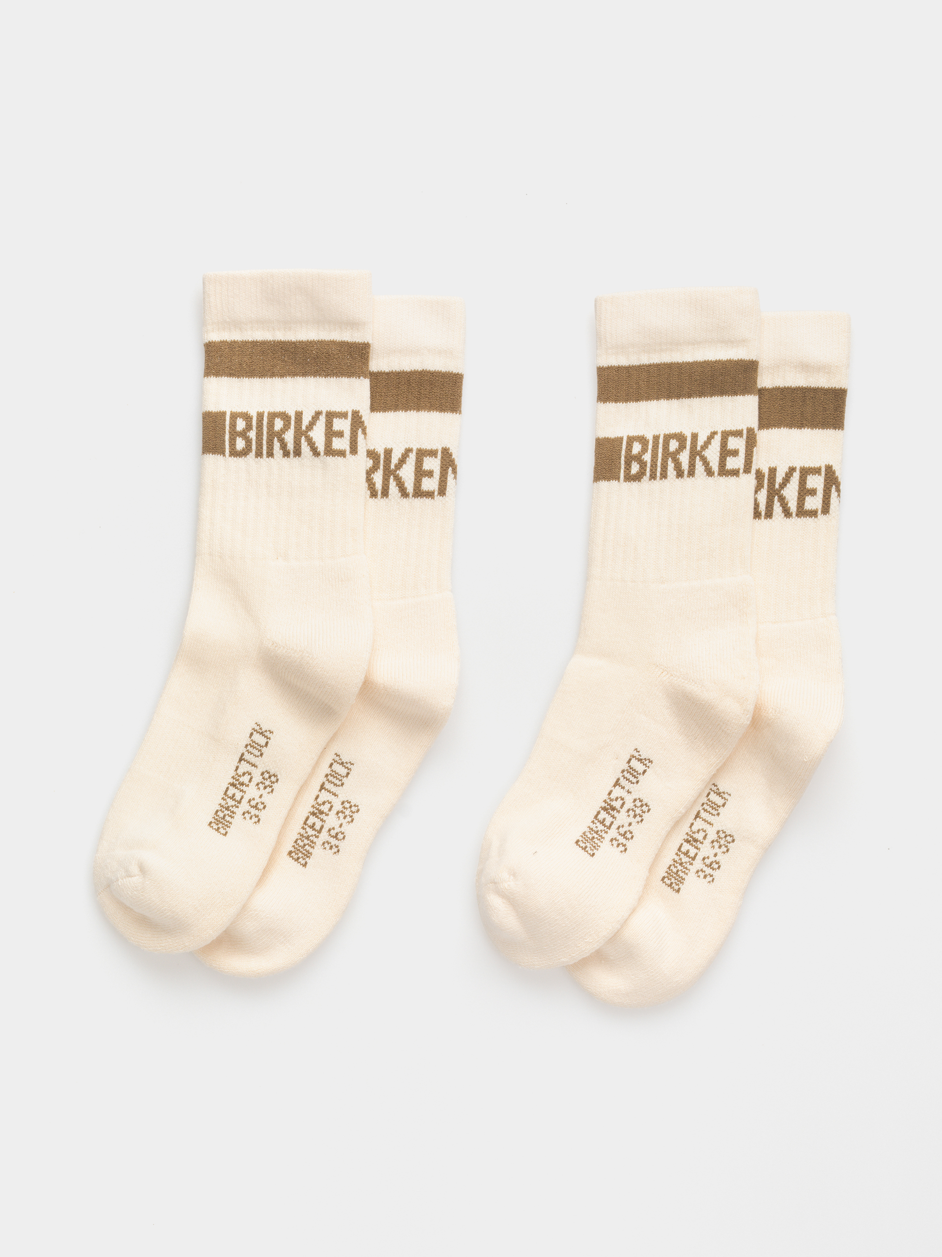 Ponožky Birkenstock Cotton Crew 2 Pack (eggshell)