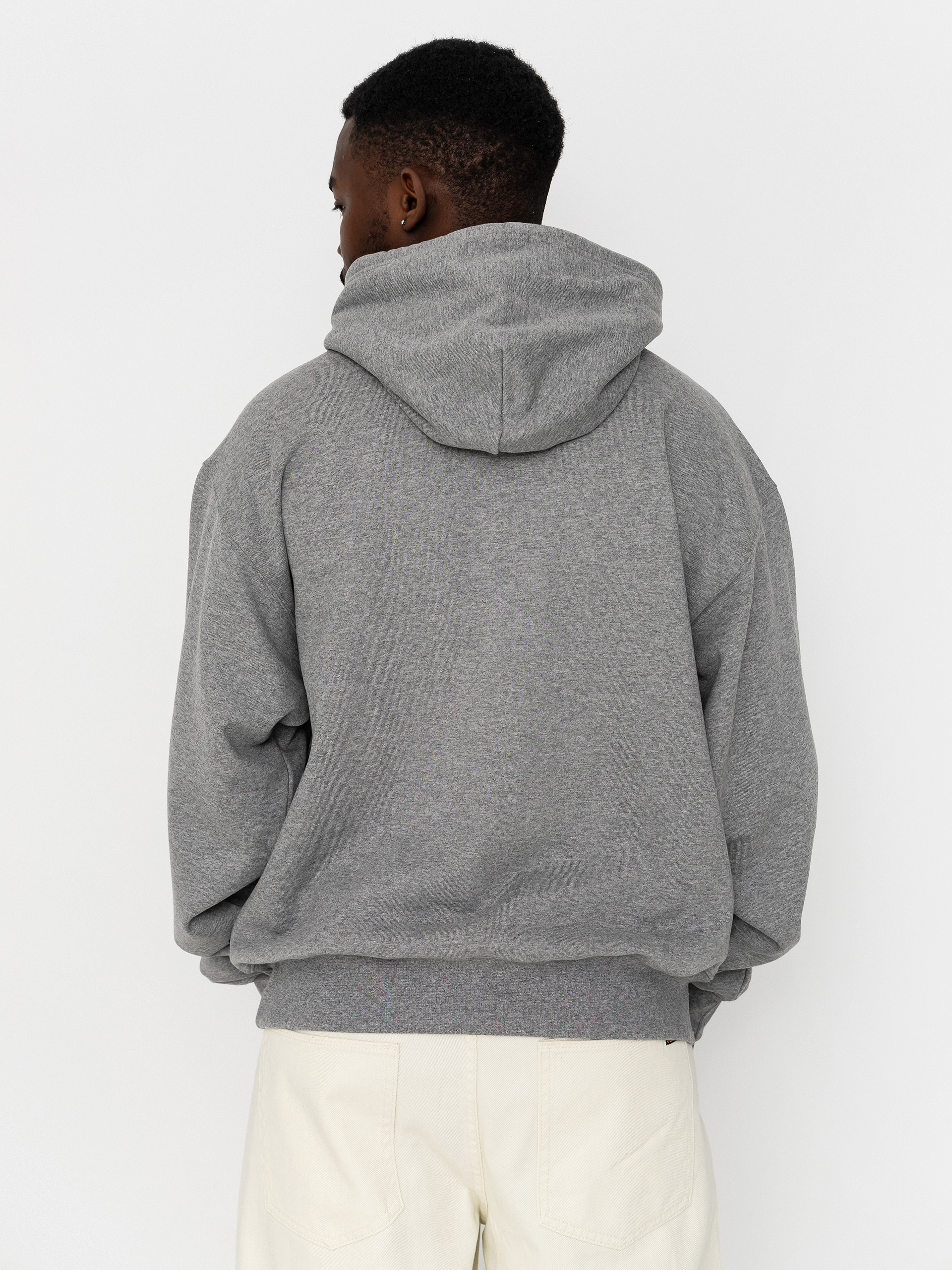 Mikina s kapucňou Vans Left Chest II HD (cement heather)