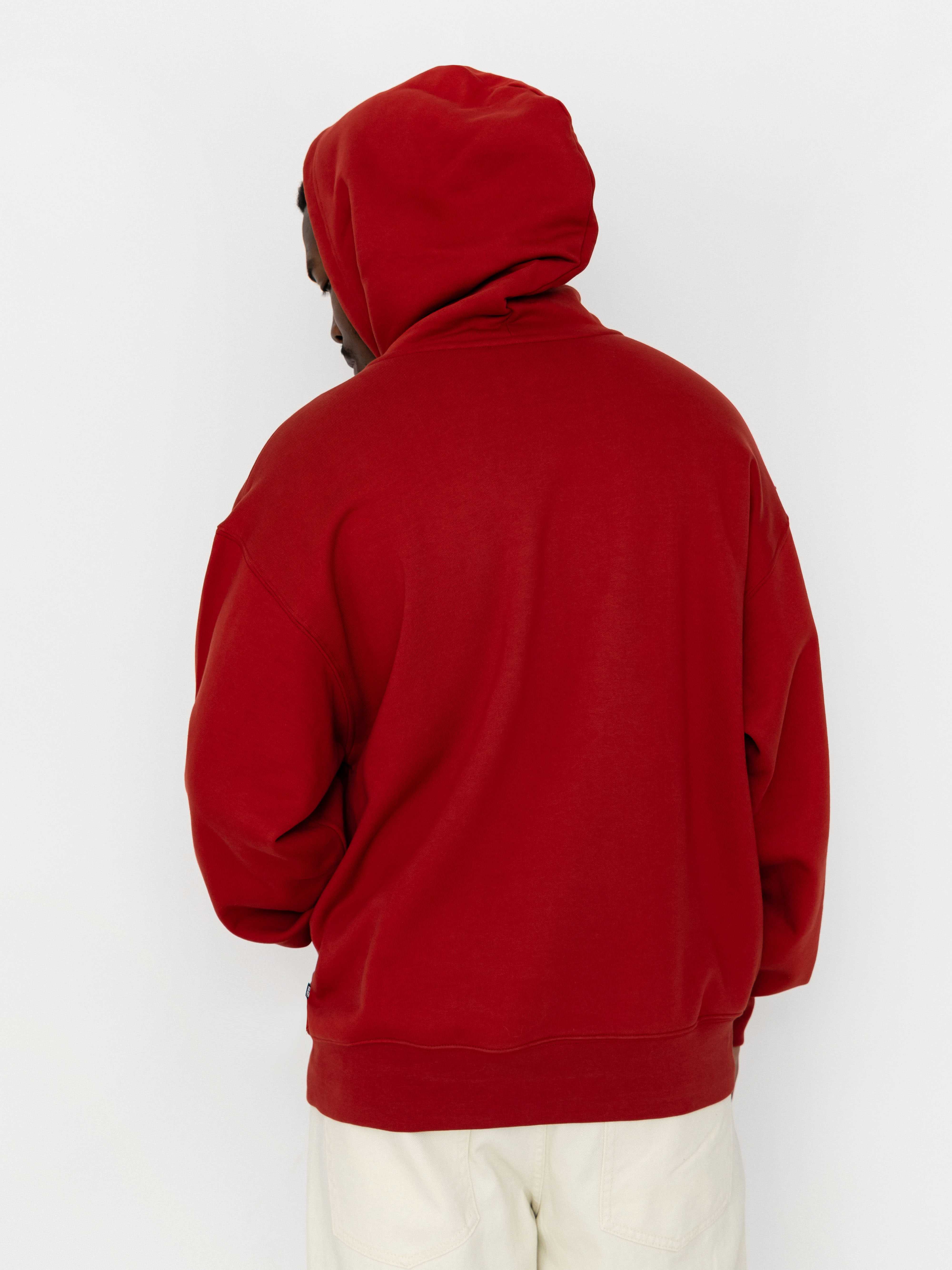 Mikina s kapucňou Vans Left Chest II HD (poppy ember)