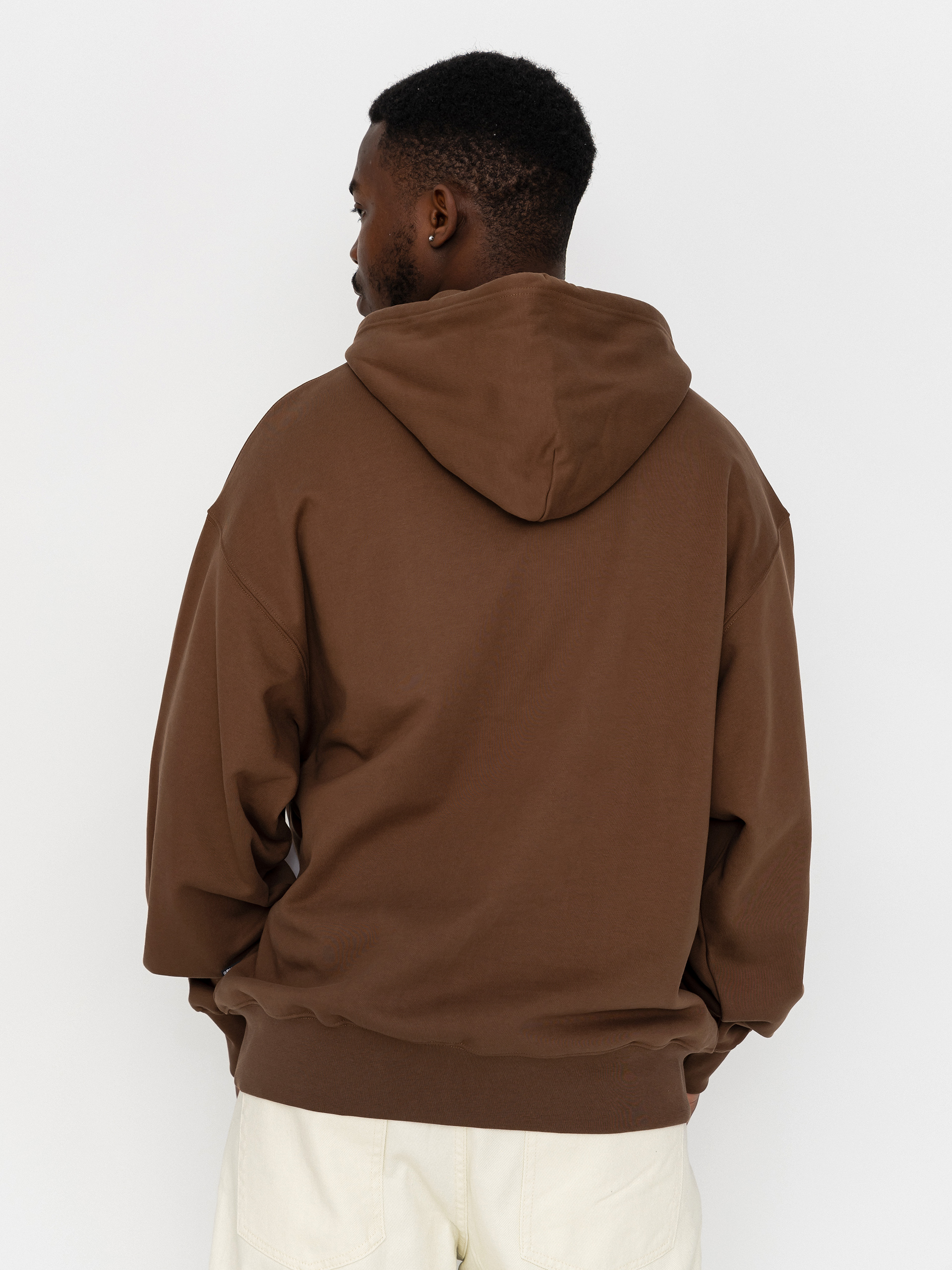 Mikina s kapucňou Vans Left Chest HD (vintage cocoa)