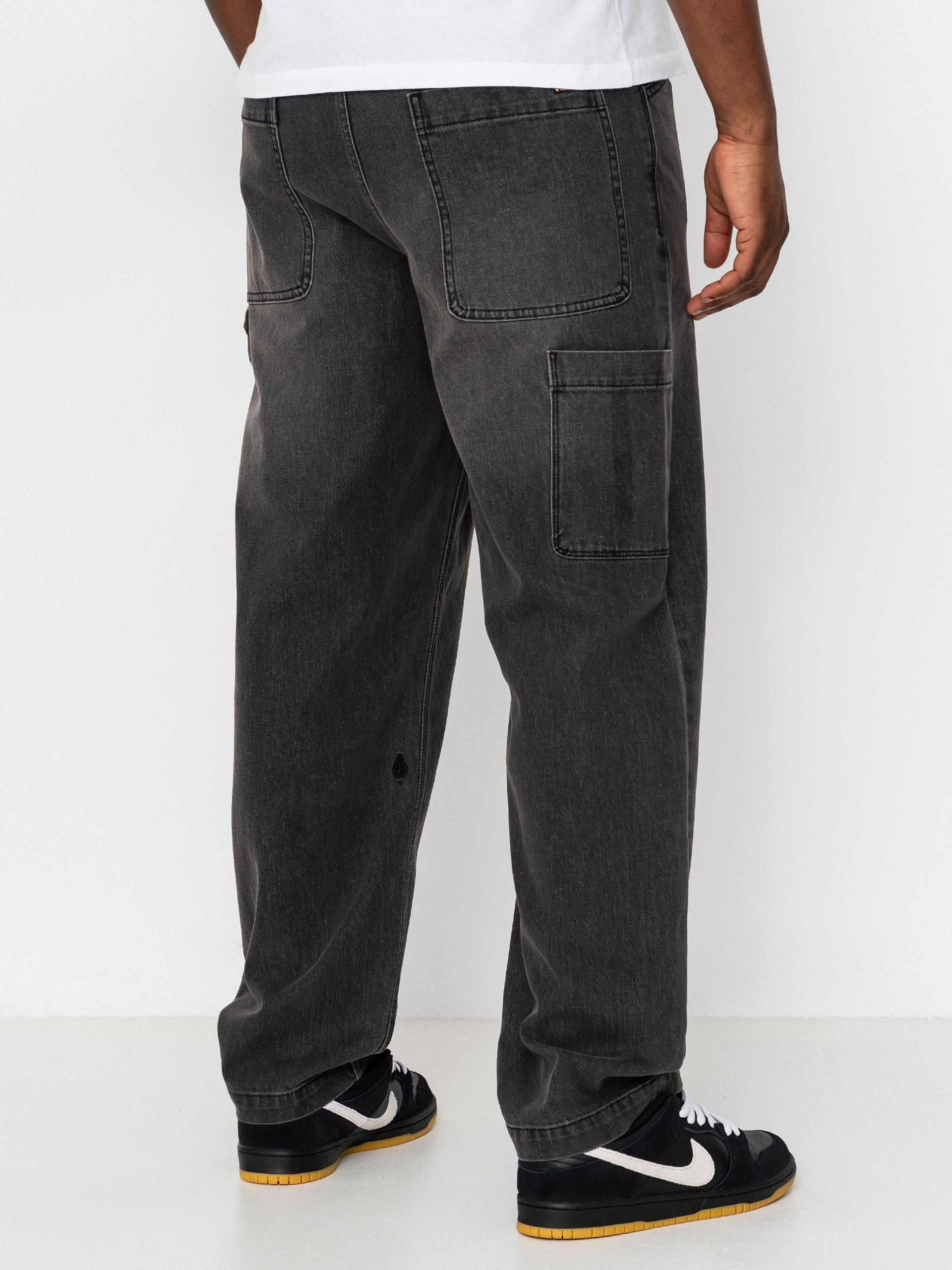Nohavice Volcom Kraftsman II (black grey)