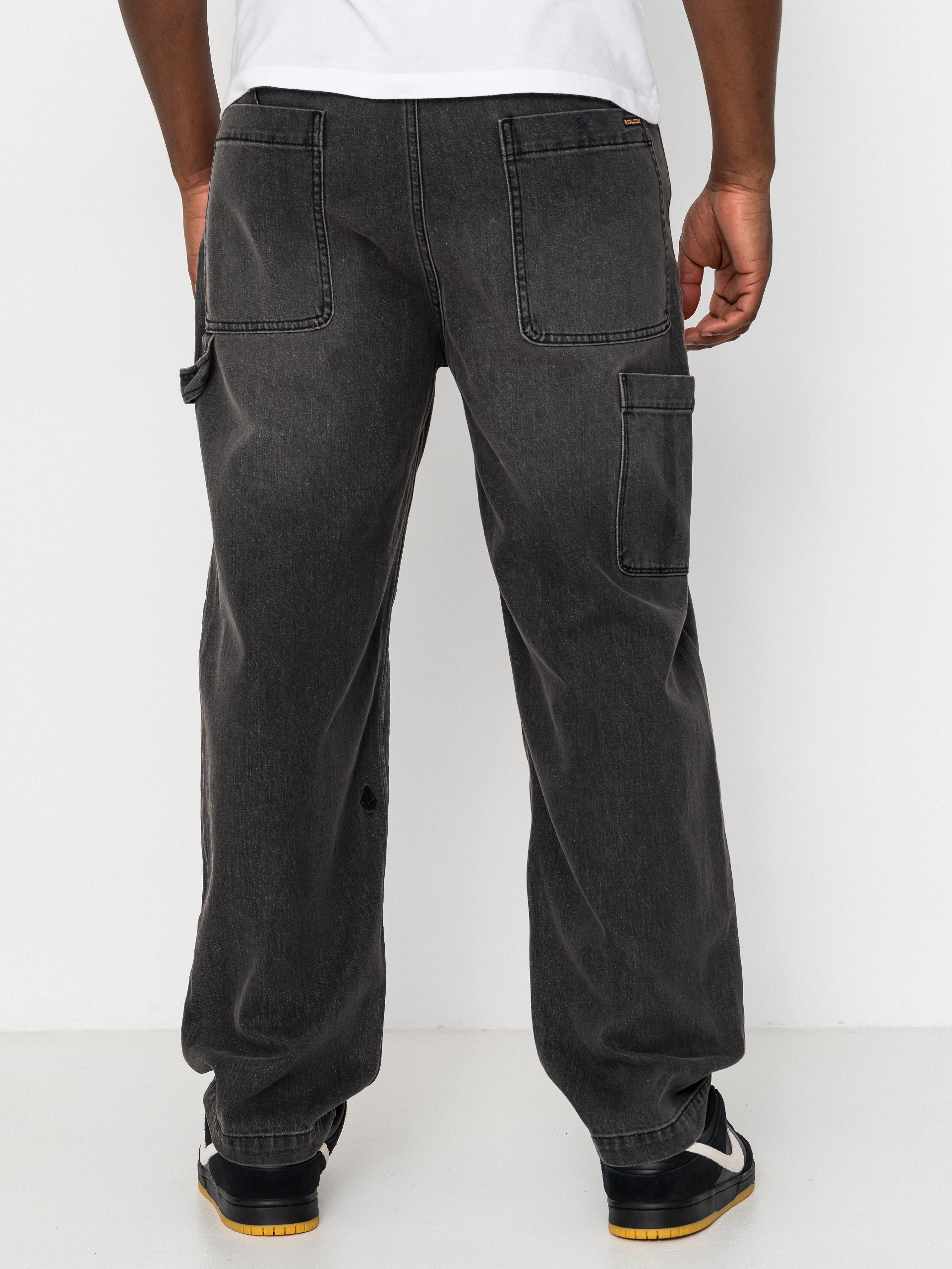 Nohavice Volcom Kraftsman II (black grey)