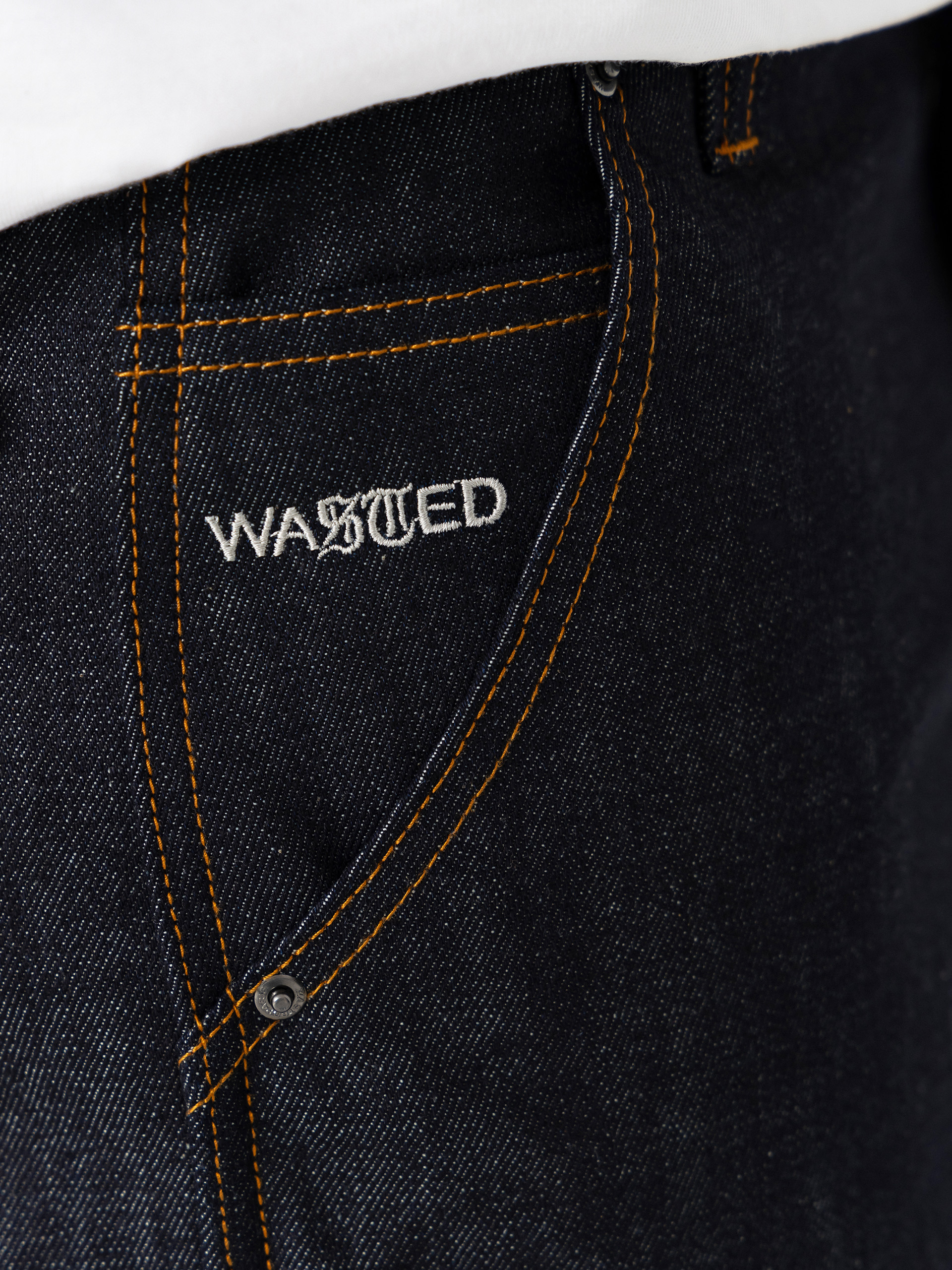 Nohavice Wasted Paris Bleached Manc (acid washed blue)