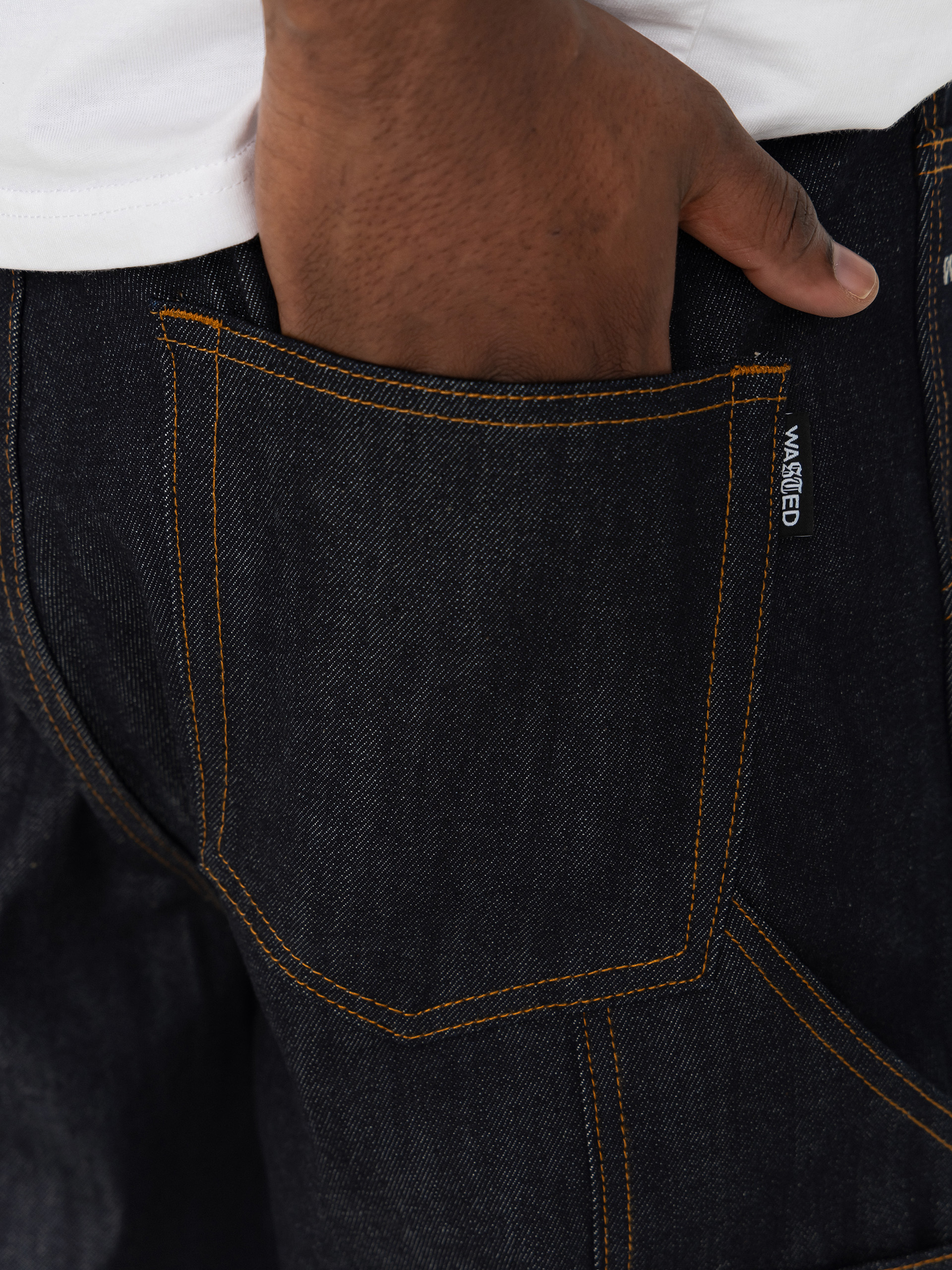 Nohavice Wasted Paris Bleached Manc (acid washed blue)