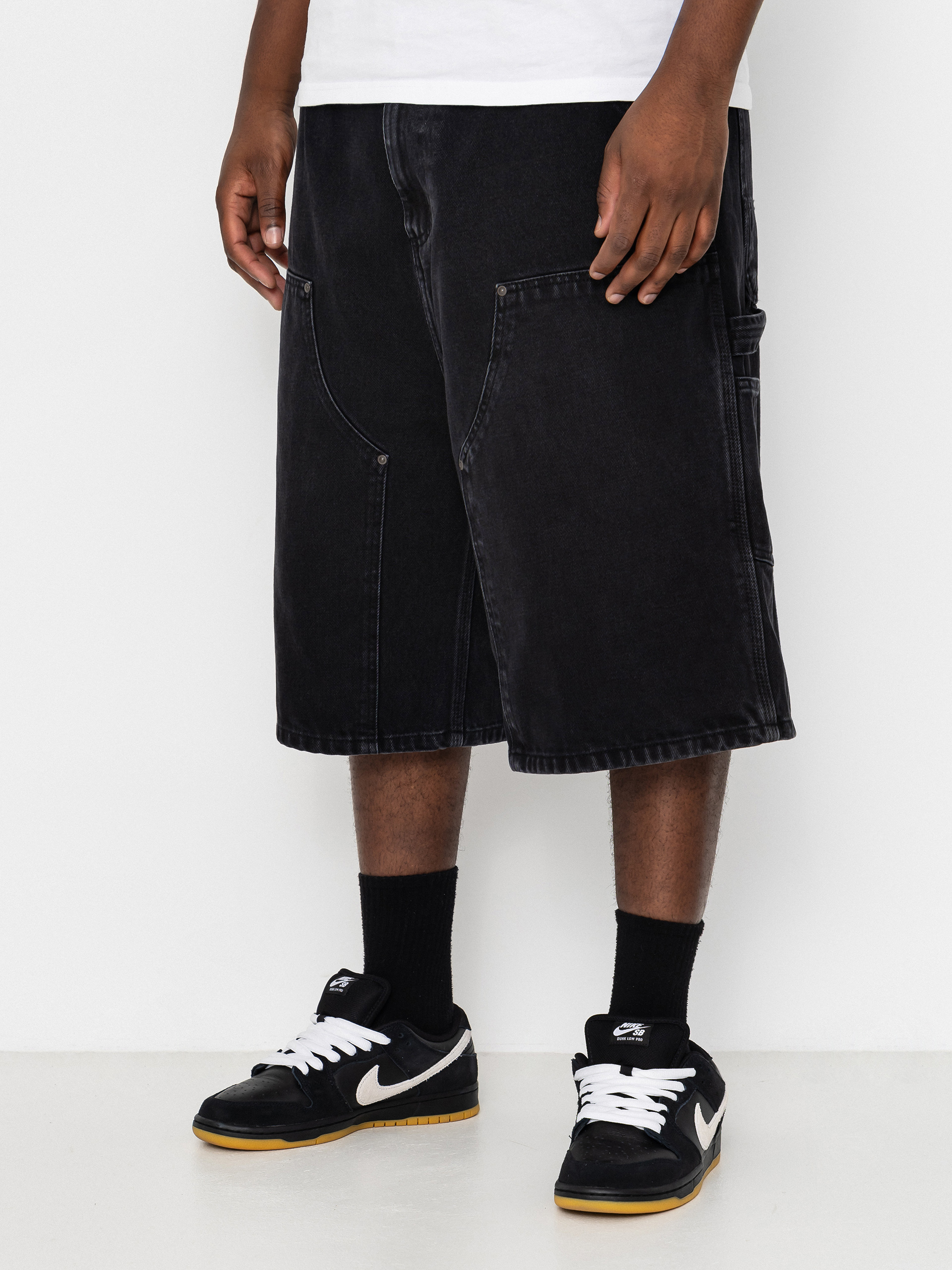 Kraťasy Carhartt WIP OG Double Knee (black stone washed)