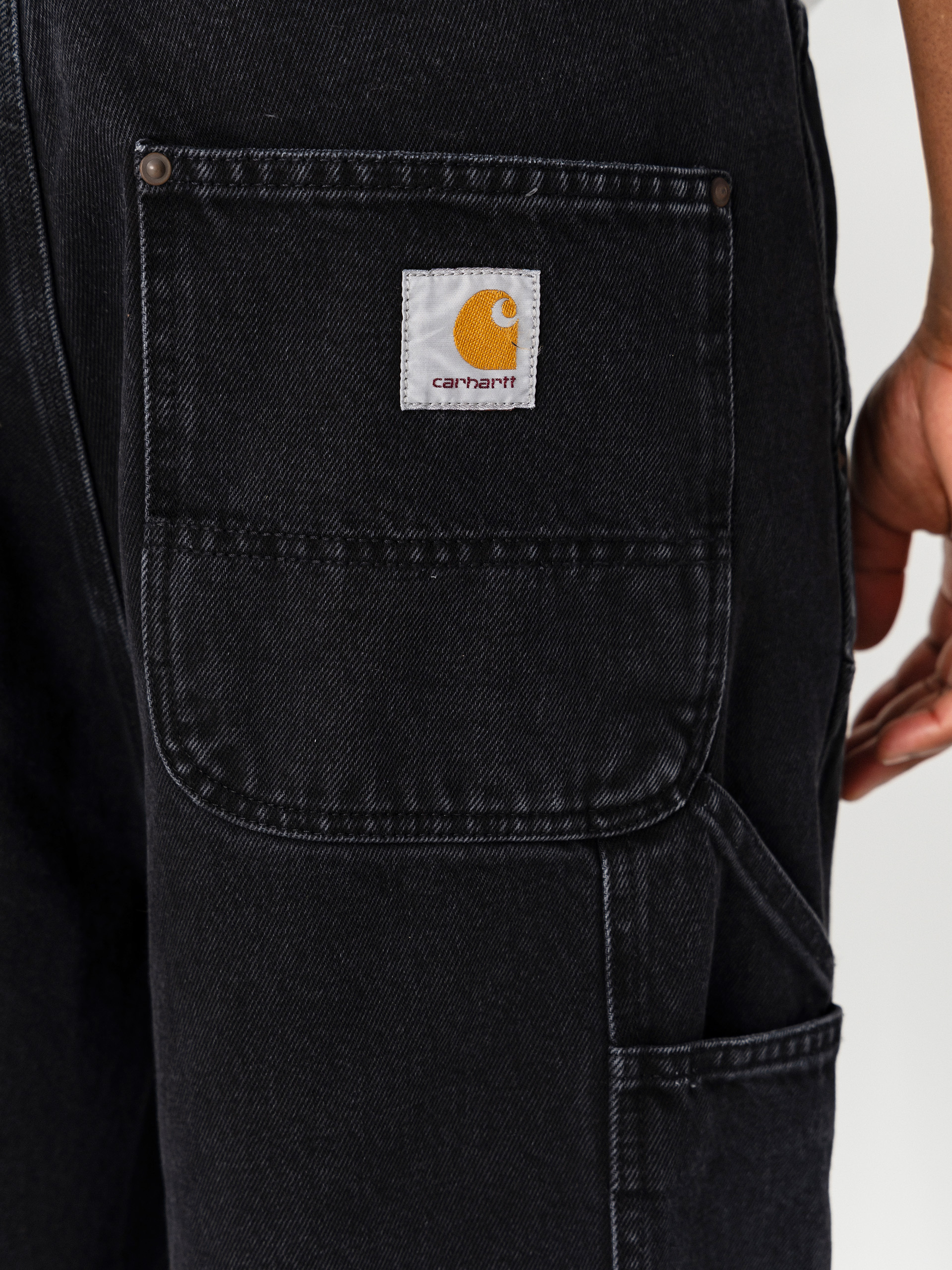Kraťasy Carhartt WIP OG Double Knee (black stone washed)