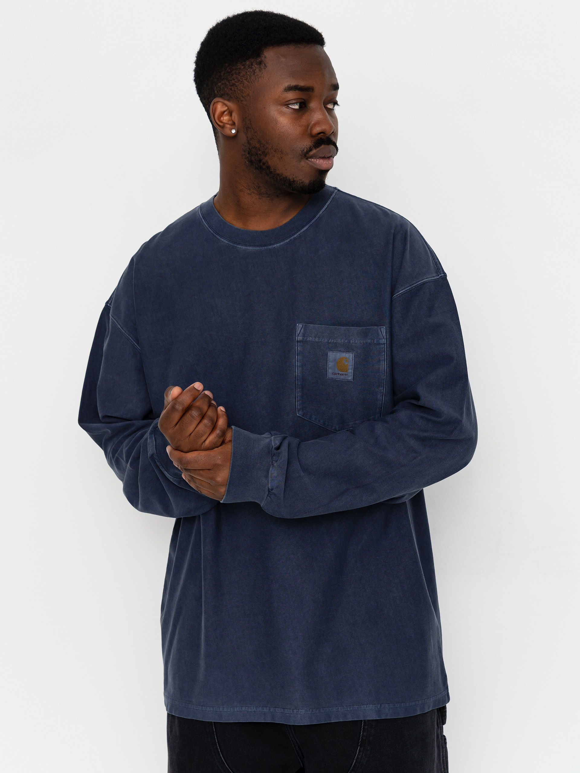 Triko Carhartt WIP Loose Pocket (dark navy)