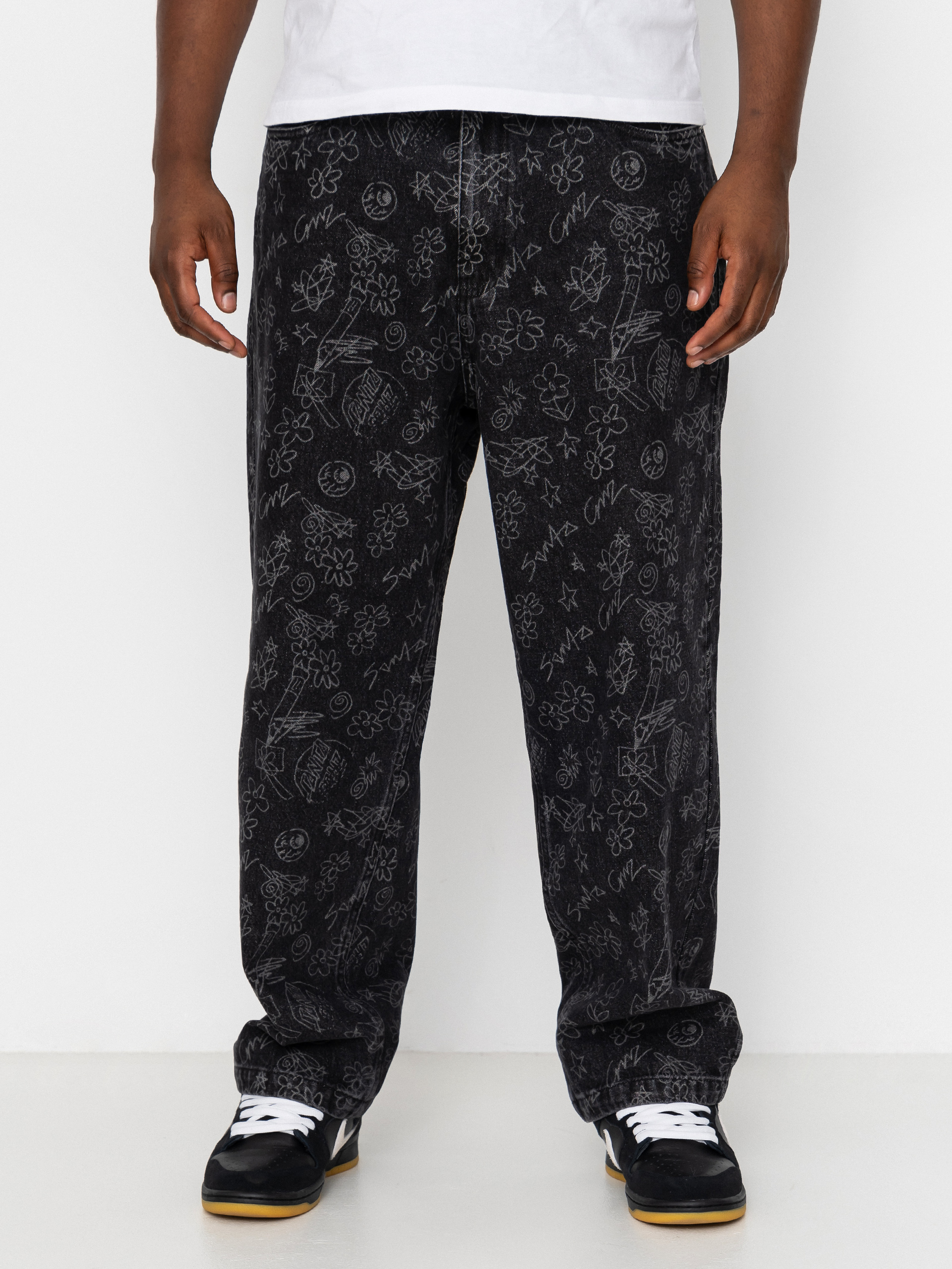 Nohavice Santa Cruz Big Pants (artificial scribble)
