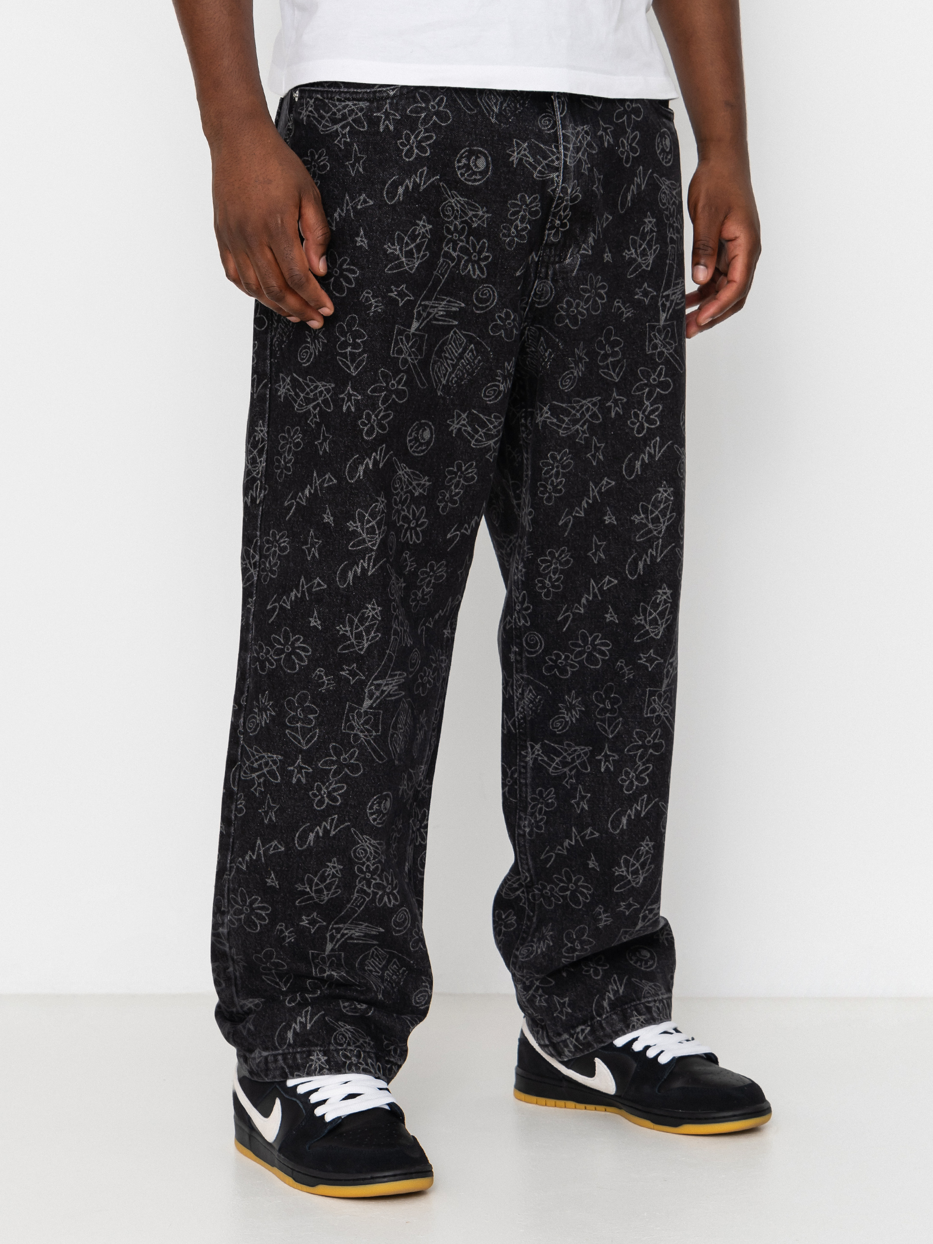 Nohavice Santa Cruz Big Pants (artificial scribble)