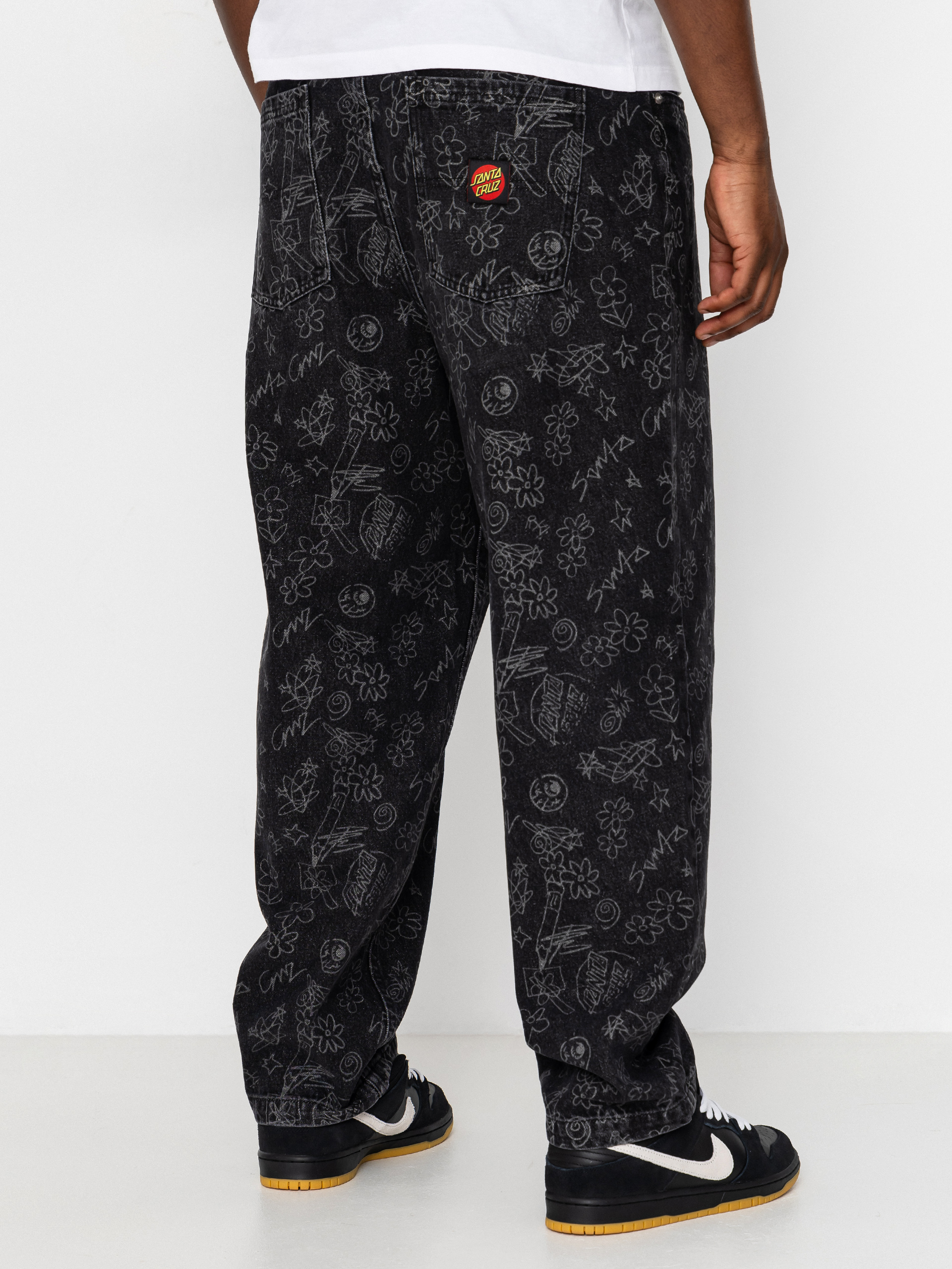 Nohavice Santa Cruz Big Pants (artificial scribble)