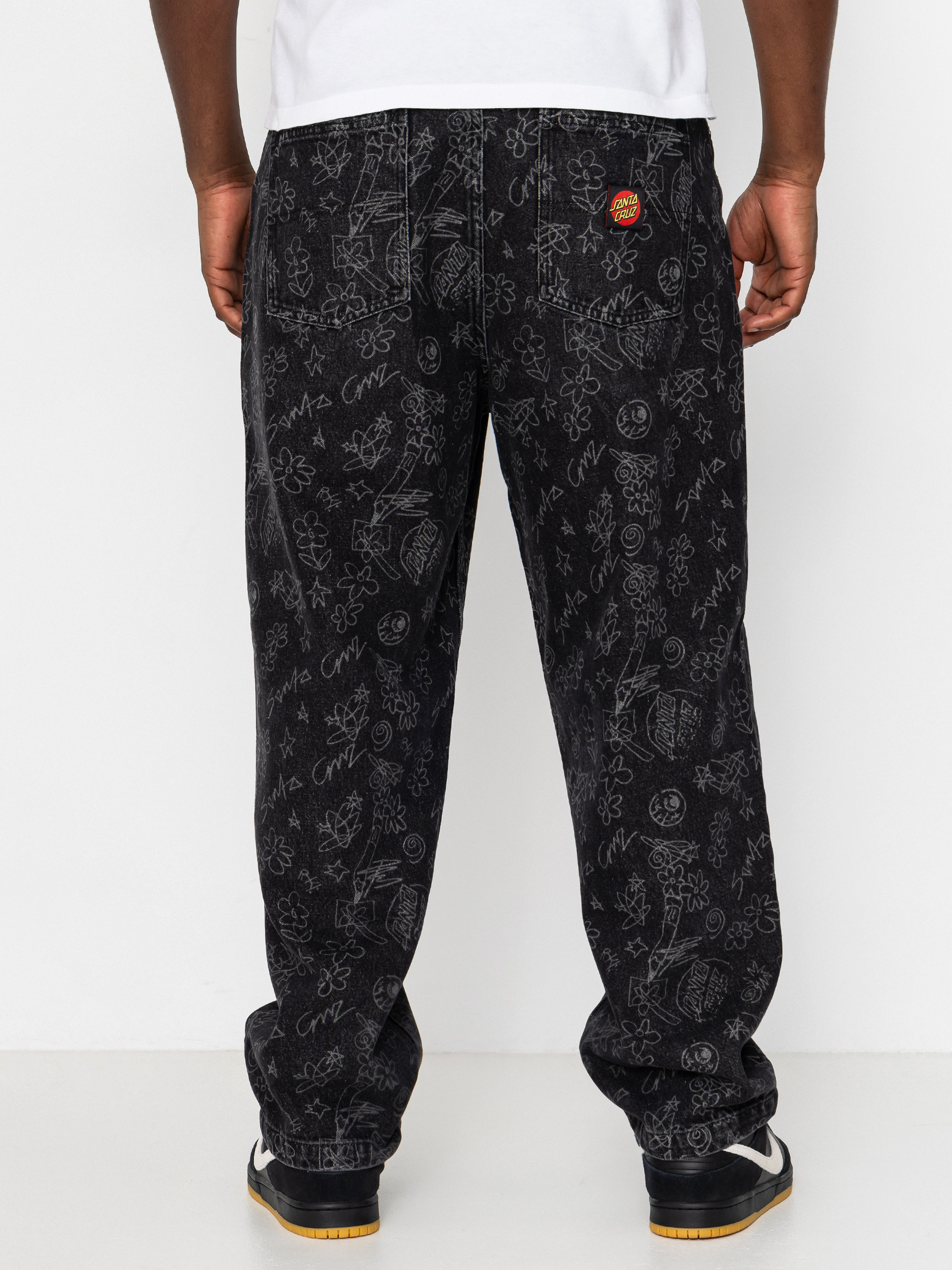 Nohavice Santa Cruz Big Pants (artificial scribble)