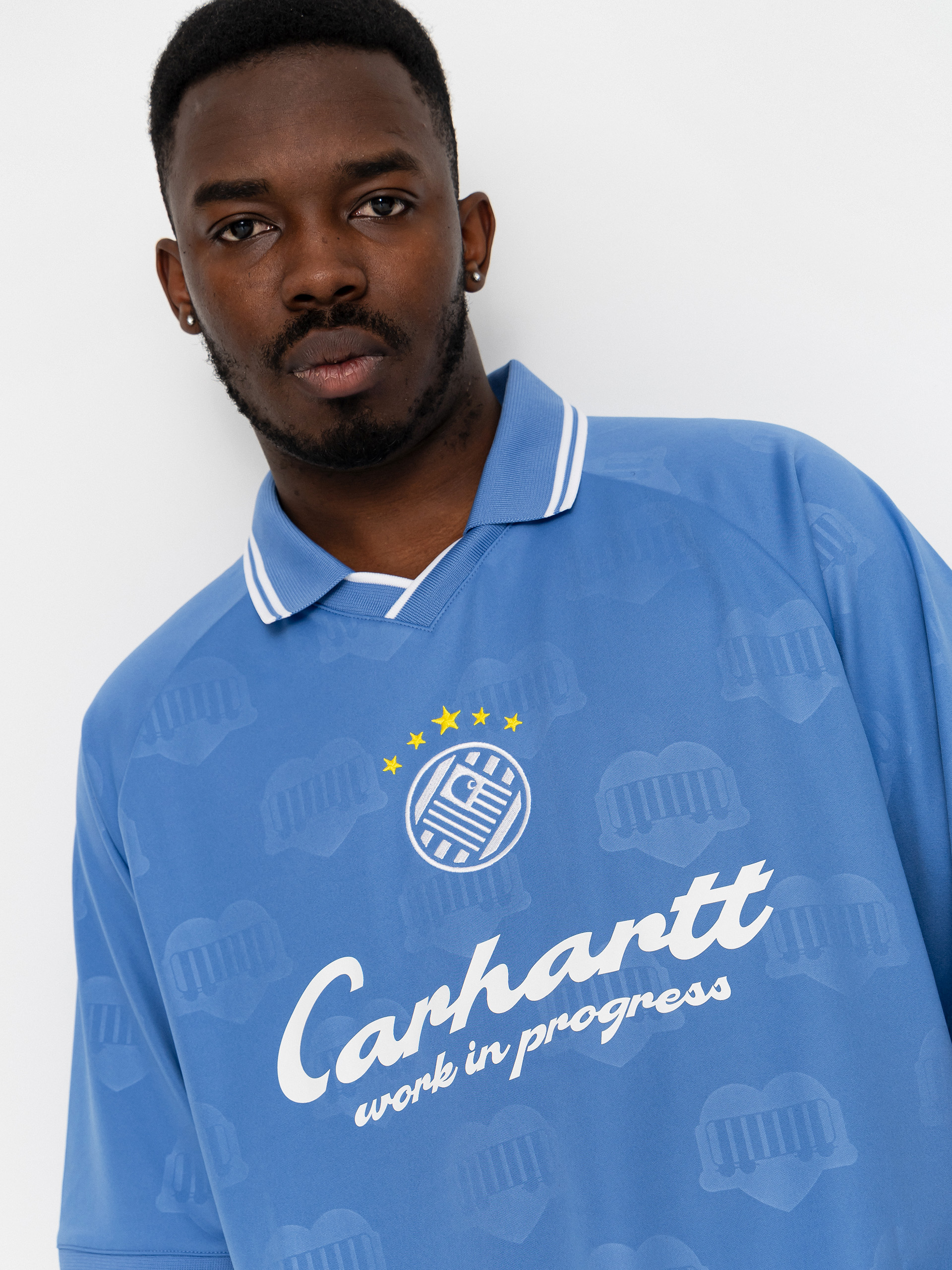Tričko Carhartt WIP Terrace Football (heart train jacquard curacao)