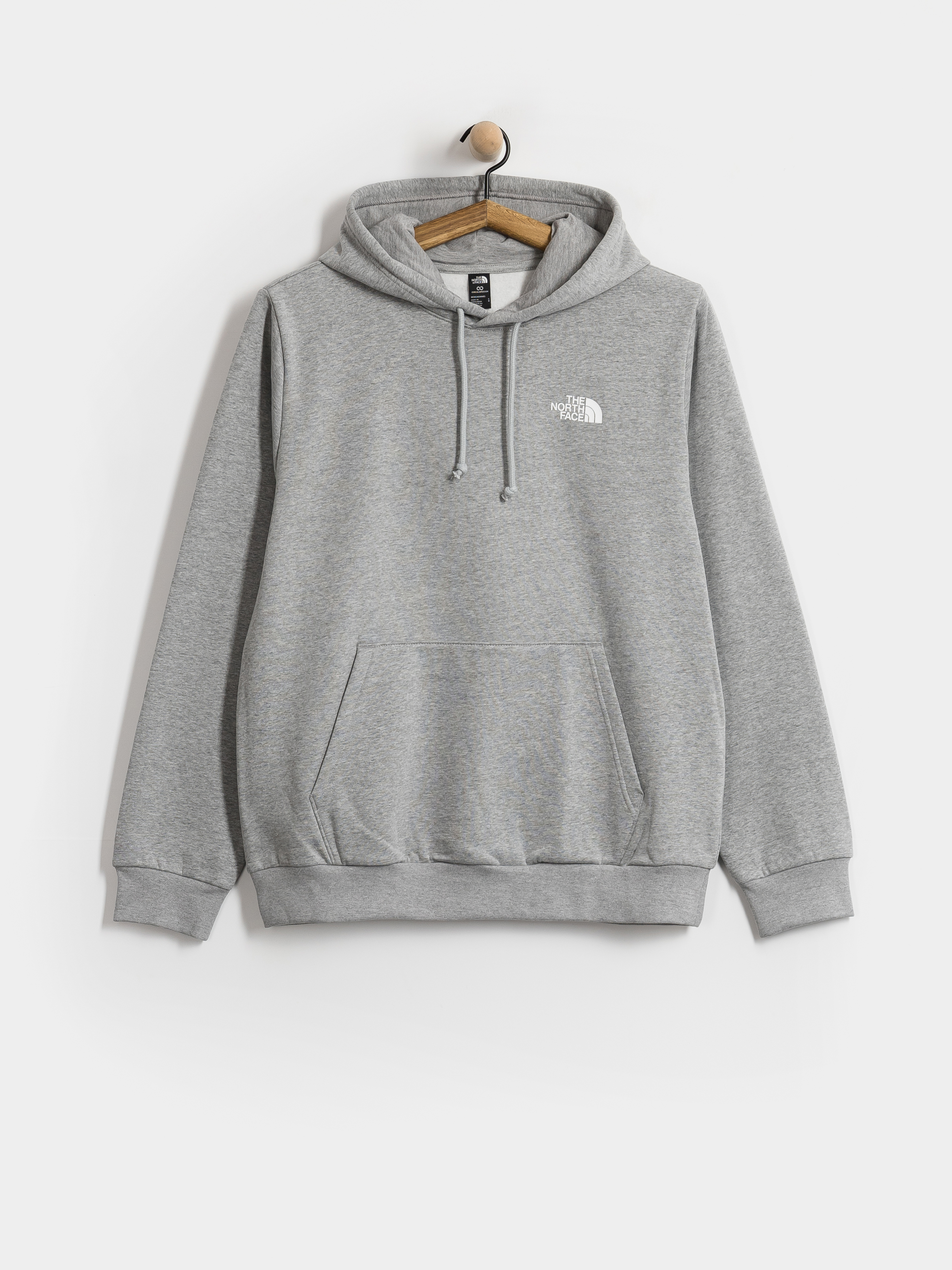 Mikina s kapucňou The North Face Evolution Box Nse Regular HD (tnf pale grey heather)