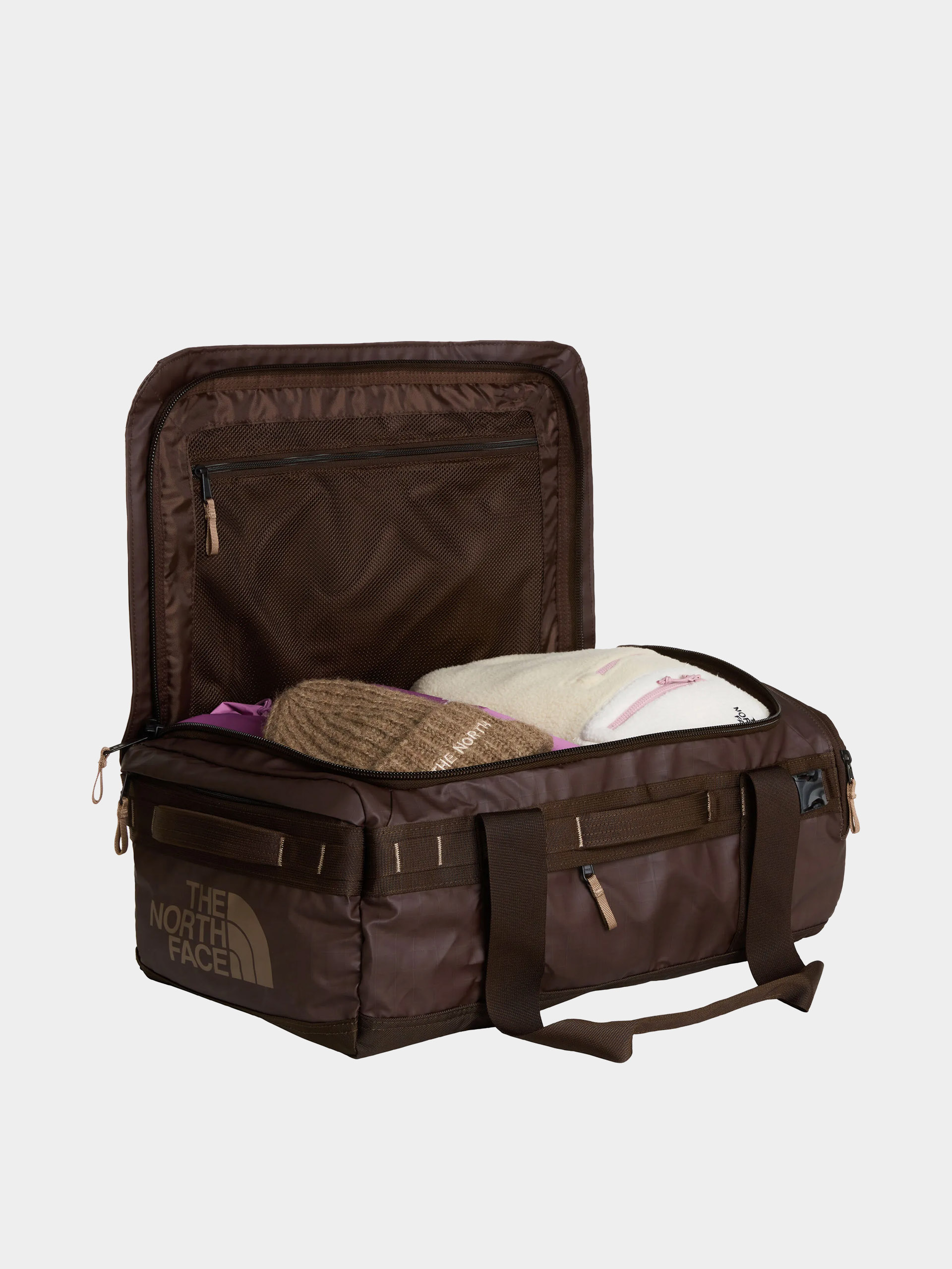 Tau0161ka The North Face Base Camp Voyager Duffel 42L (dark chestnut/garnet)