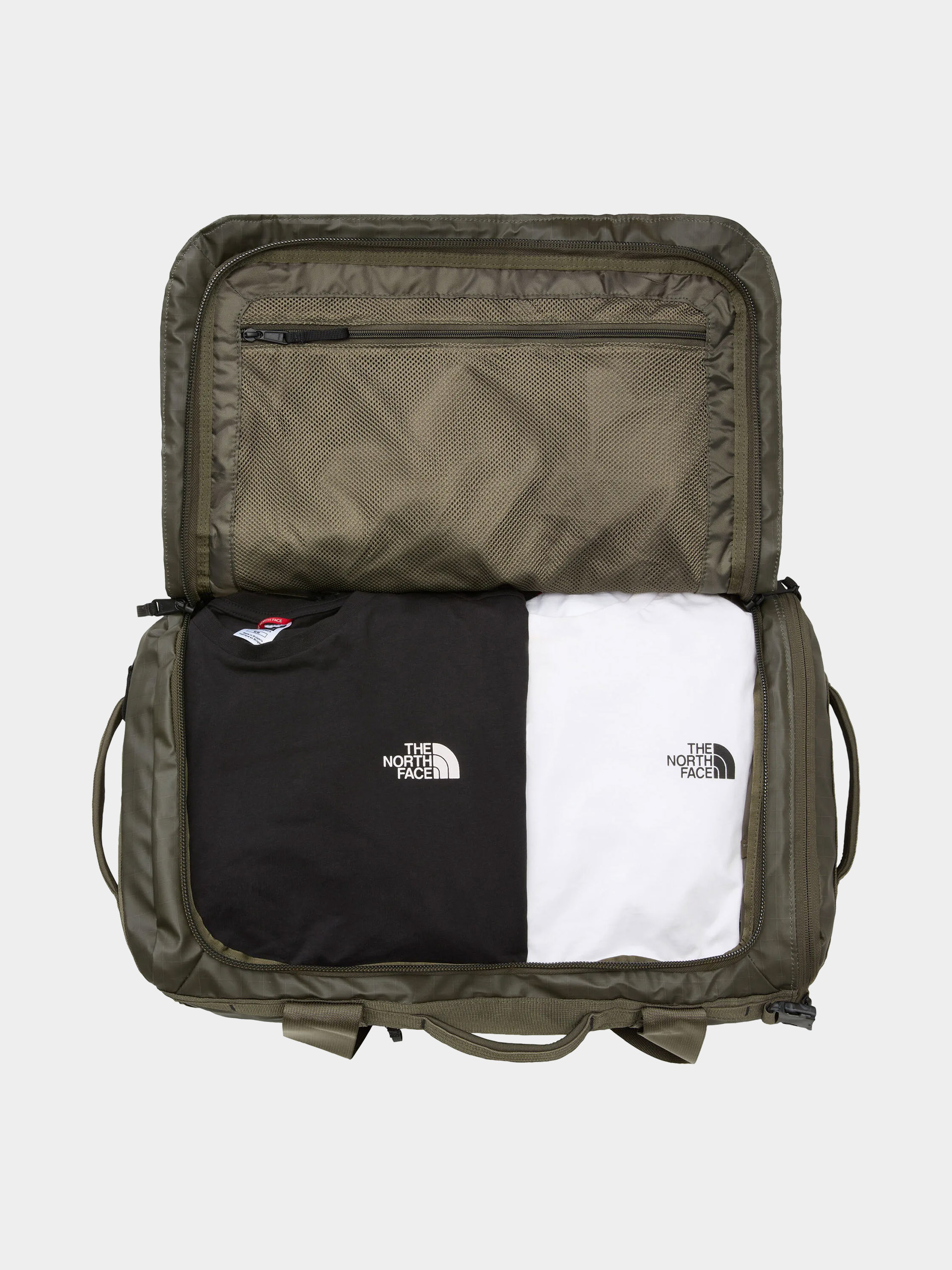 Taška The North Face Base Camp Voyager Duffel 42L (new taupe green/tnf black)