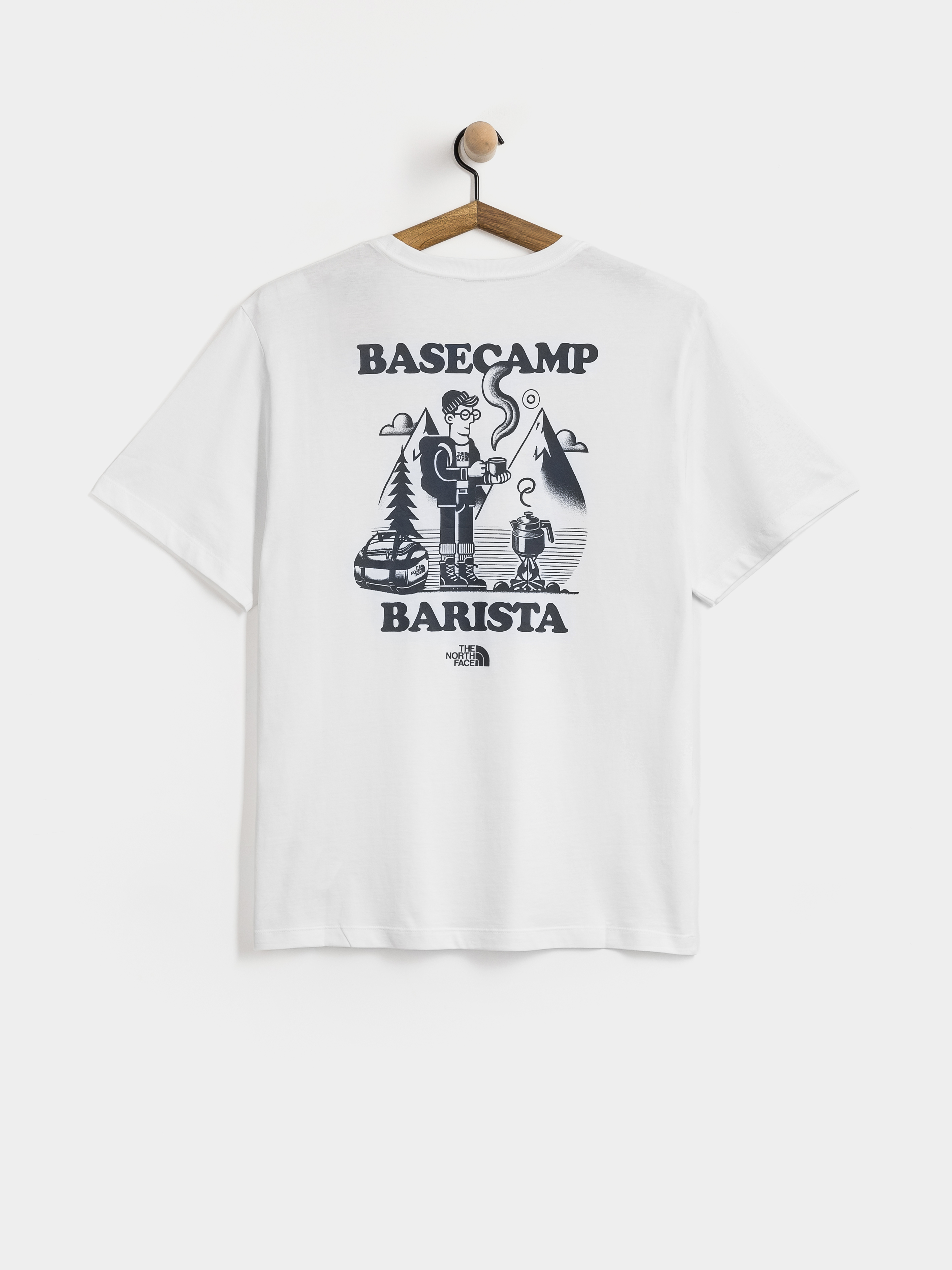 Tričko The North Face Basecamp Barista Relaxed (tnf white/summit navy)