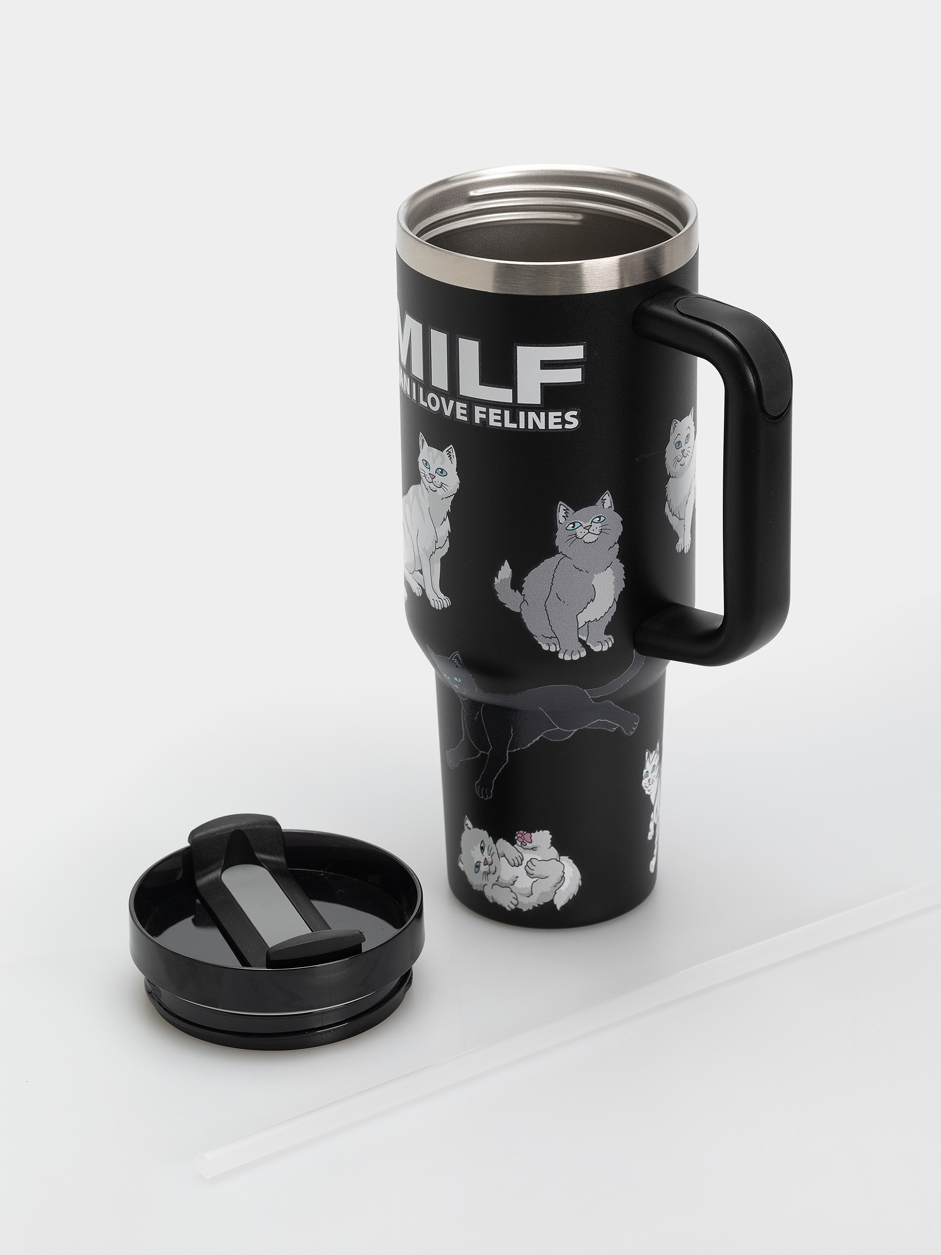 Pohár RipNDip Man I Love Felines Big Ol Cup Tumbler (black)