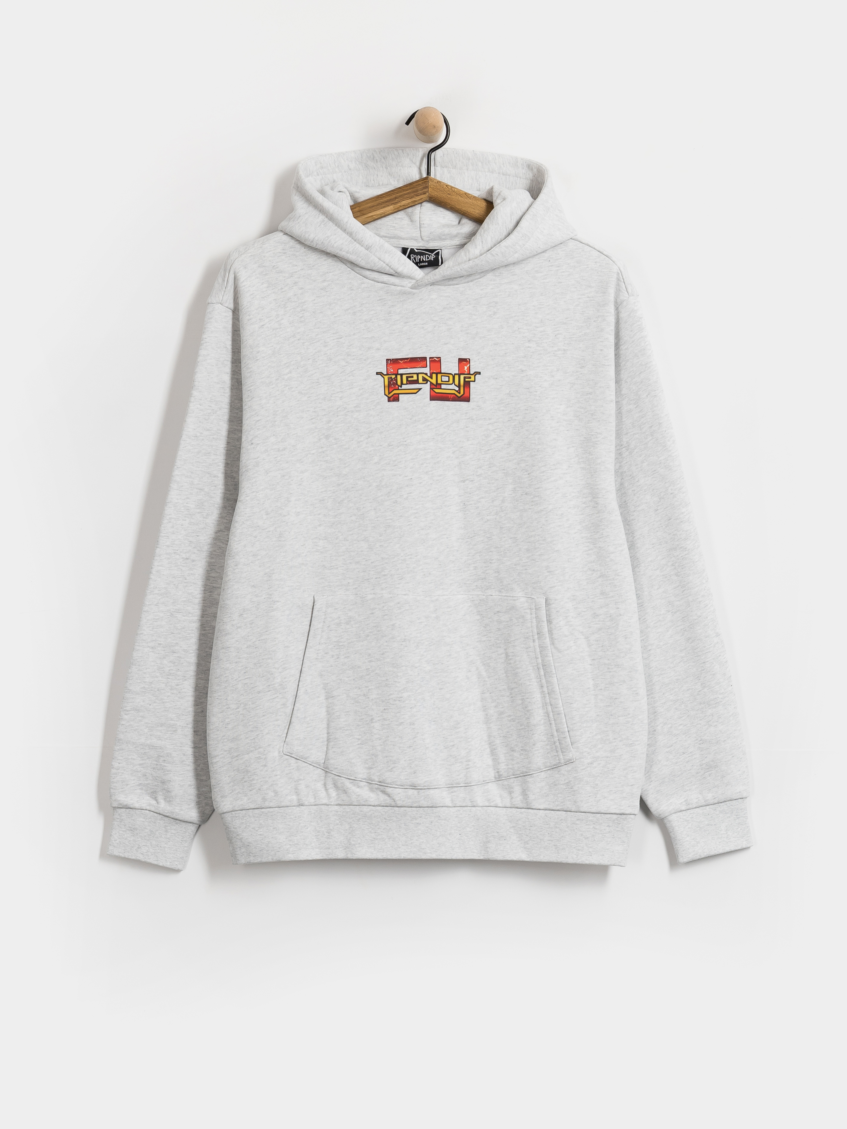 Mikina s kapucňou RipNDip Fight HD (ash heather)