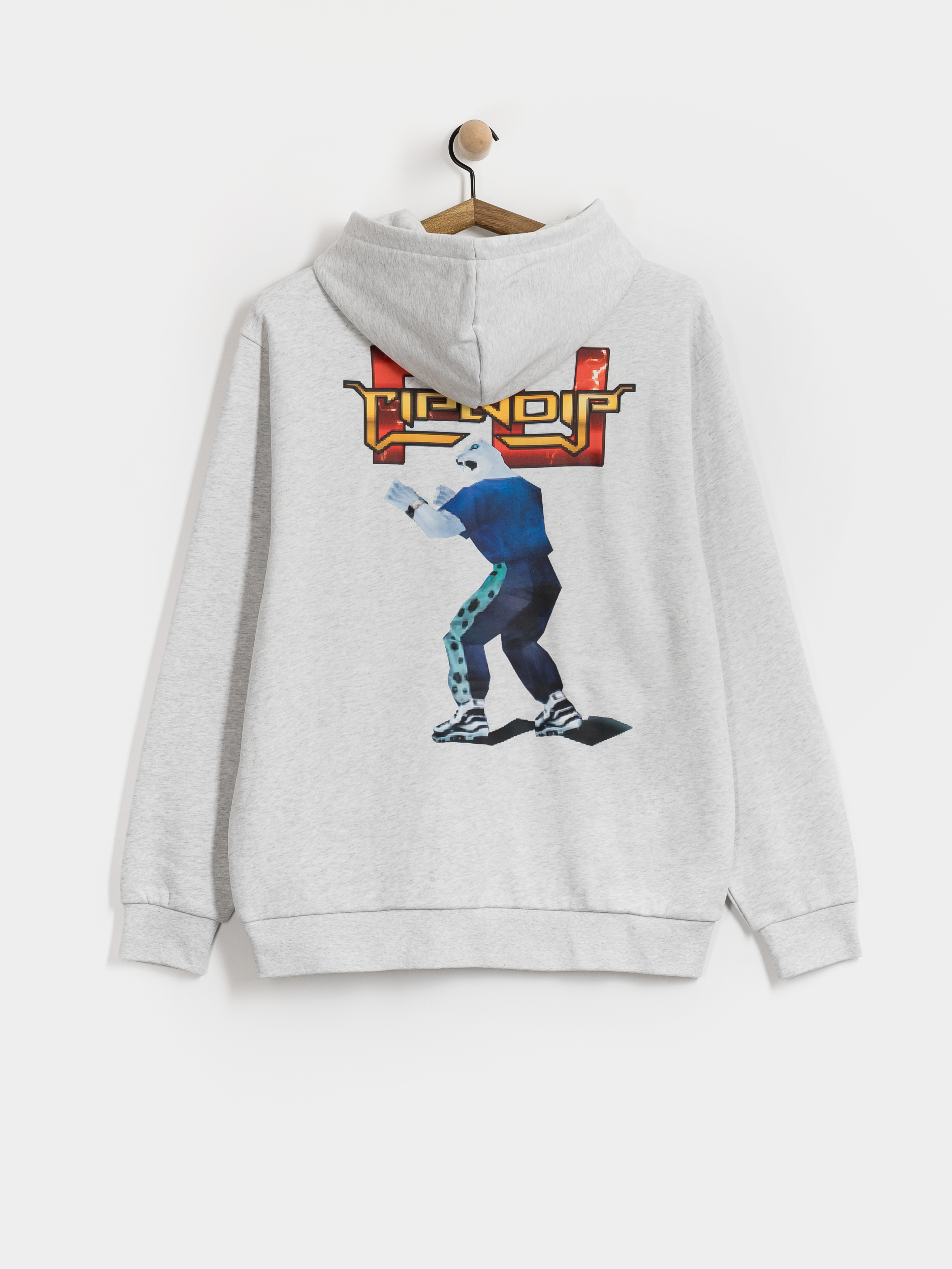 Mikina s kapucňou RipNDip Fight HD (ash heather)
