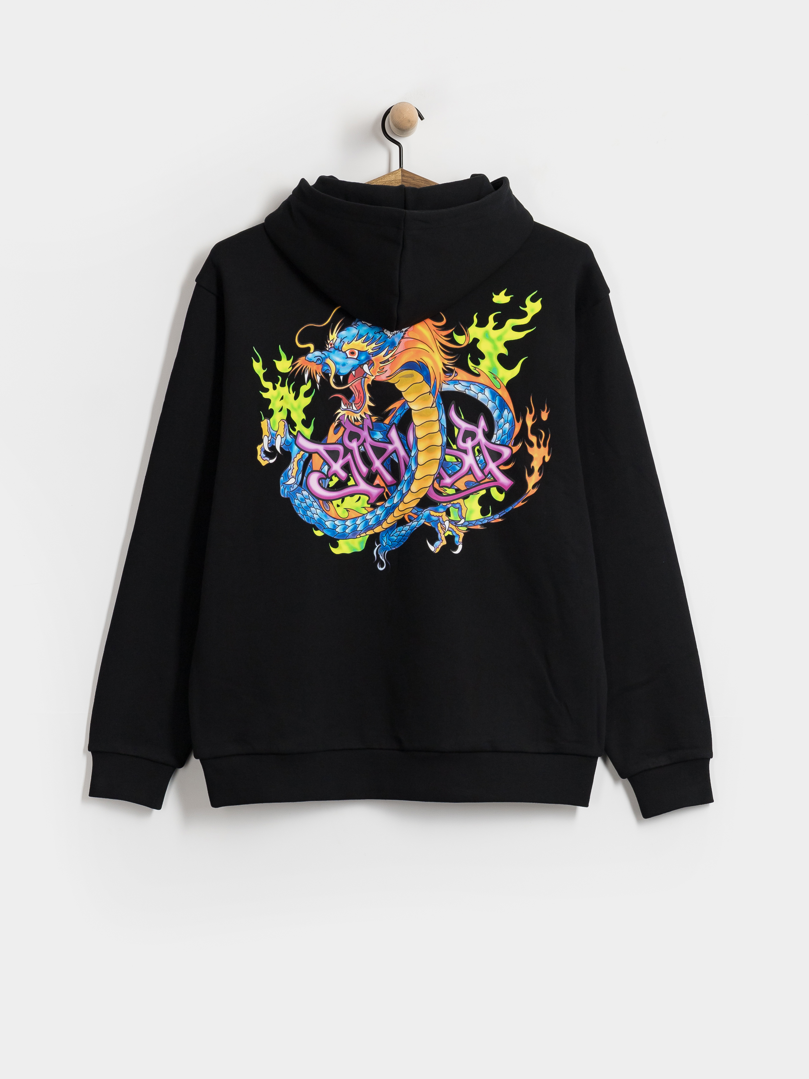 Mikina s kapucňou RipNDip Dragonology HD (black wash)