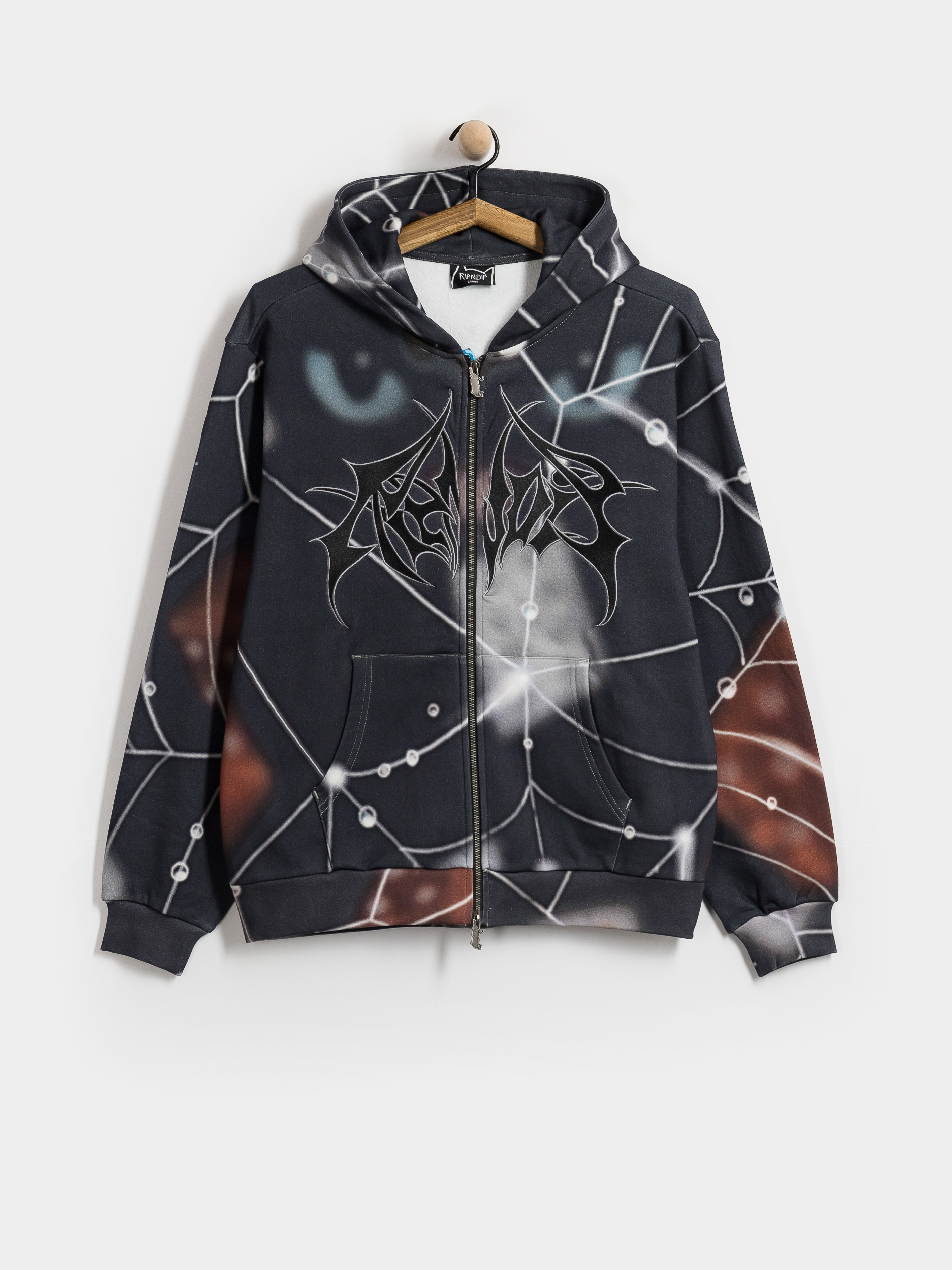 Mikina s kapucňou RipNDip Redemption ZHD (charcoal sun fade)