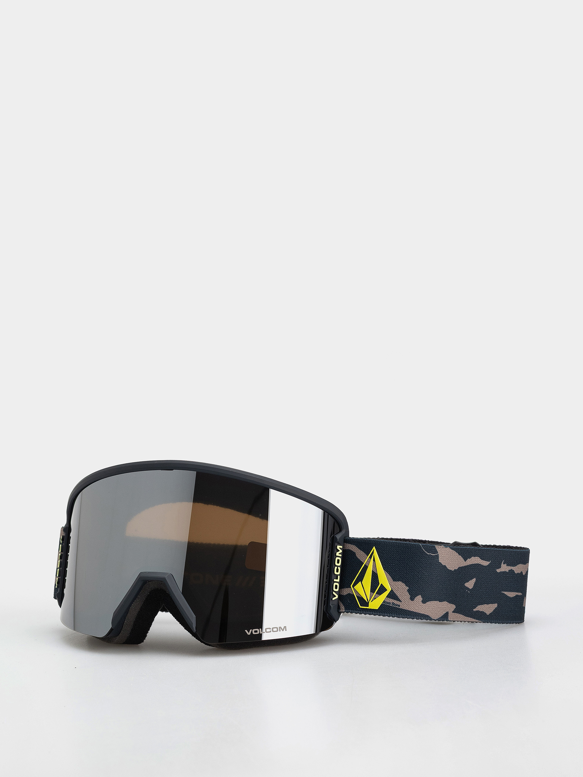 Snowboardové okuliare Volcom Garden 2 (camo/silver chrome+bl yellow)