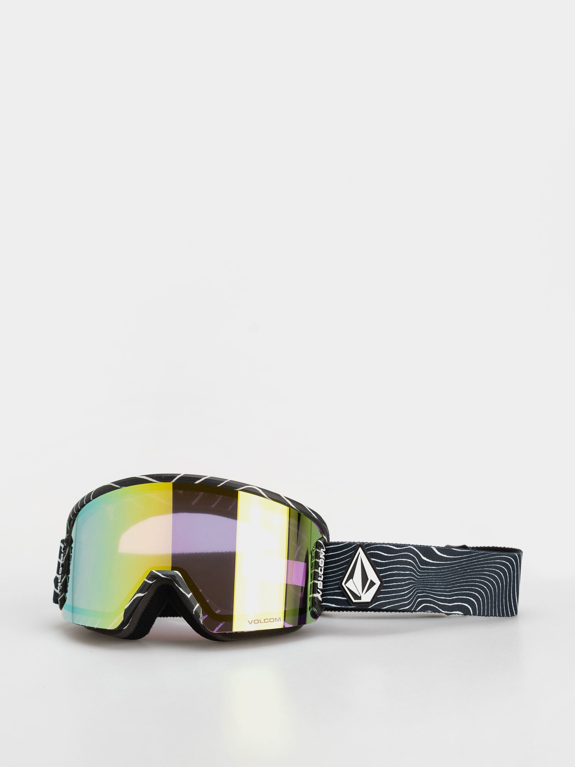 Snowboardové okuliare Volcom Garden 2 (op art/gold chrome+bl rose)