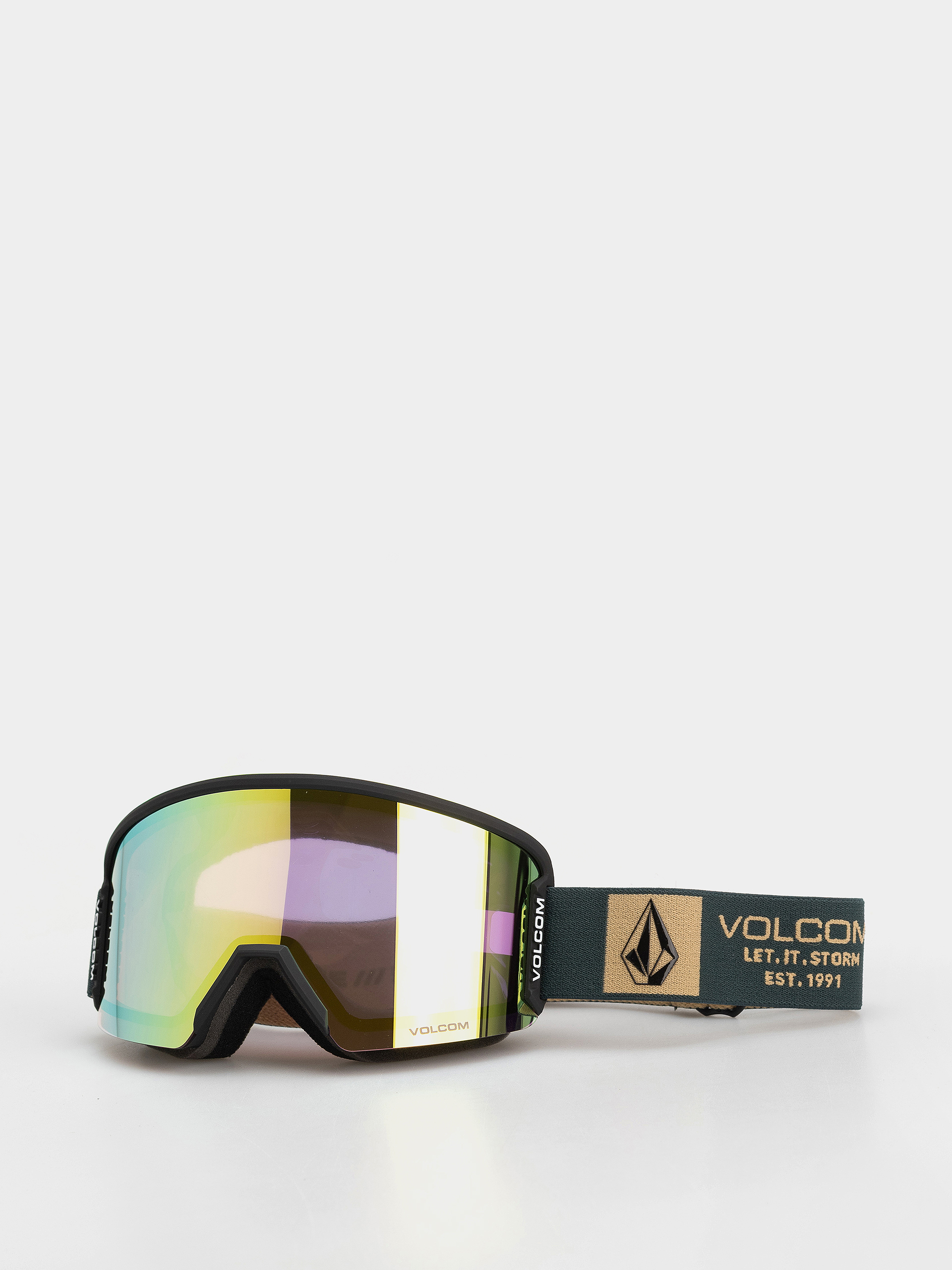 Snowboardové okuliare Volcom Garden 2 (scb snd/gold chrome+bl dark grey)
