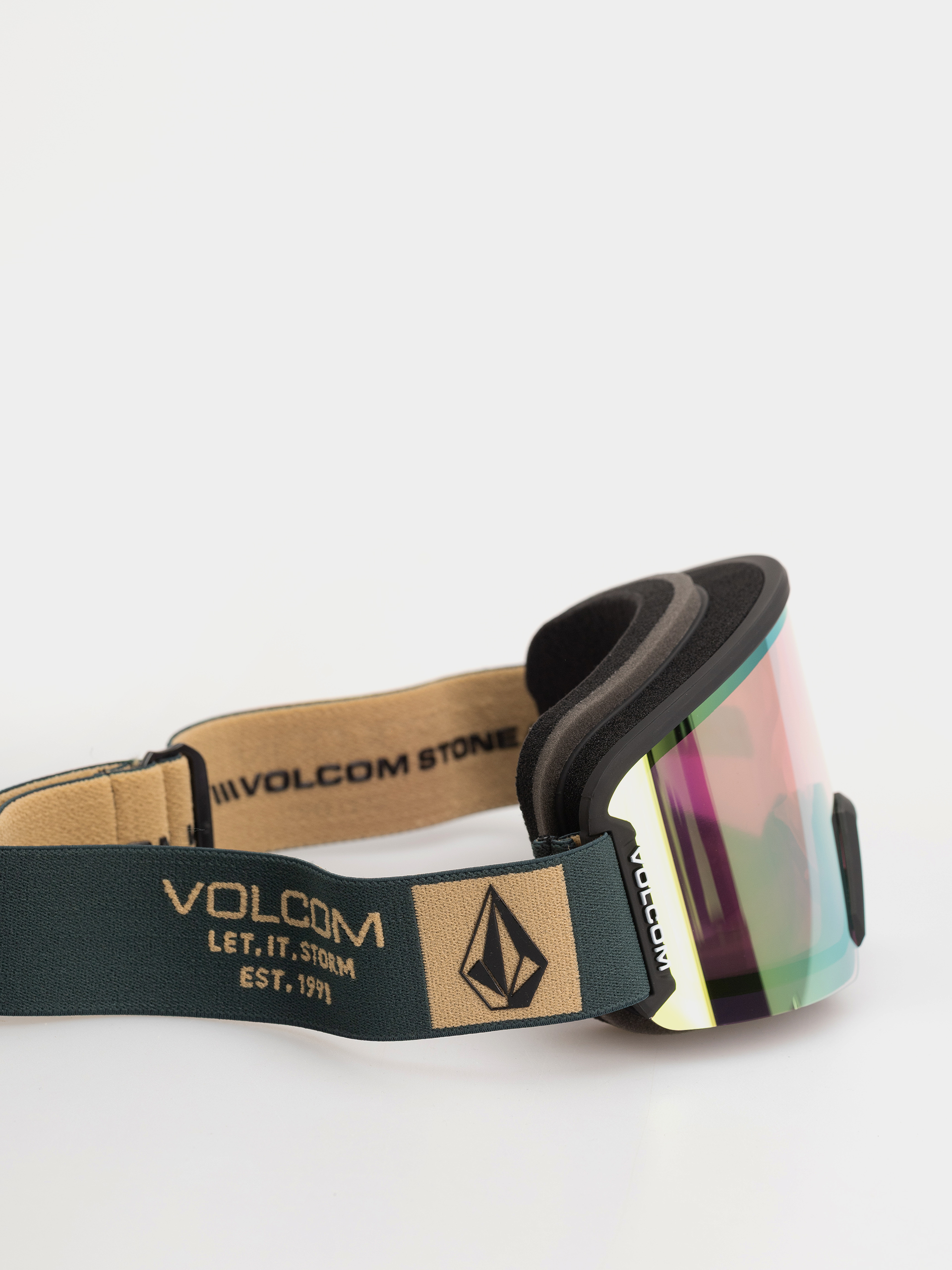 Snowboardové okuliare Volcom Garden 2 (scb snd/gold chrome+bl dark grey)