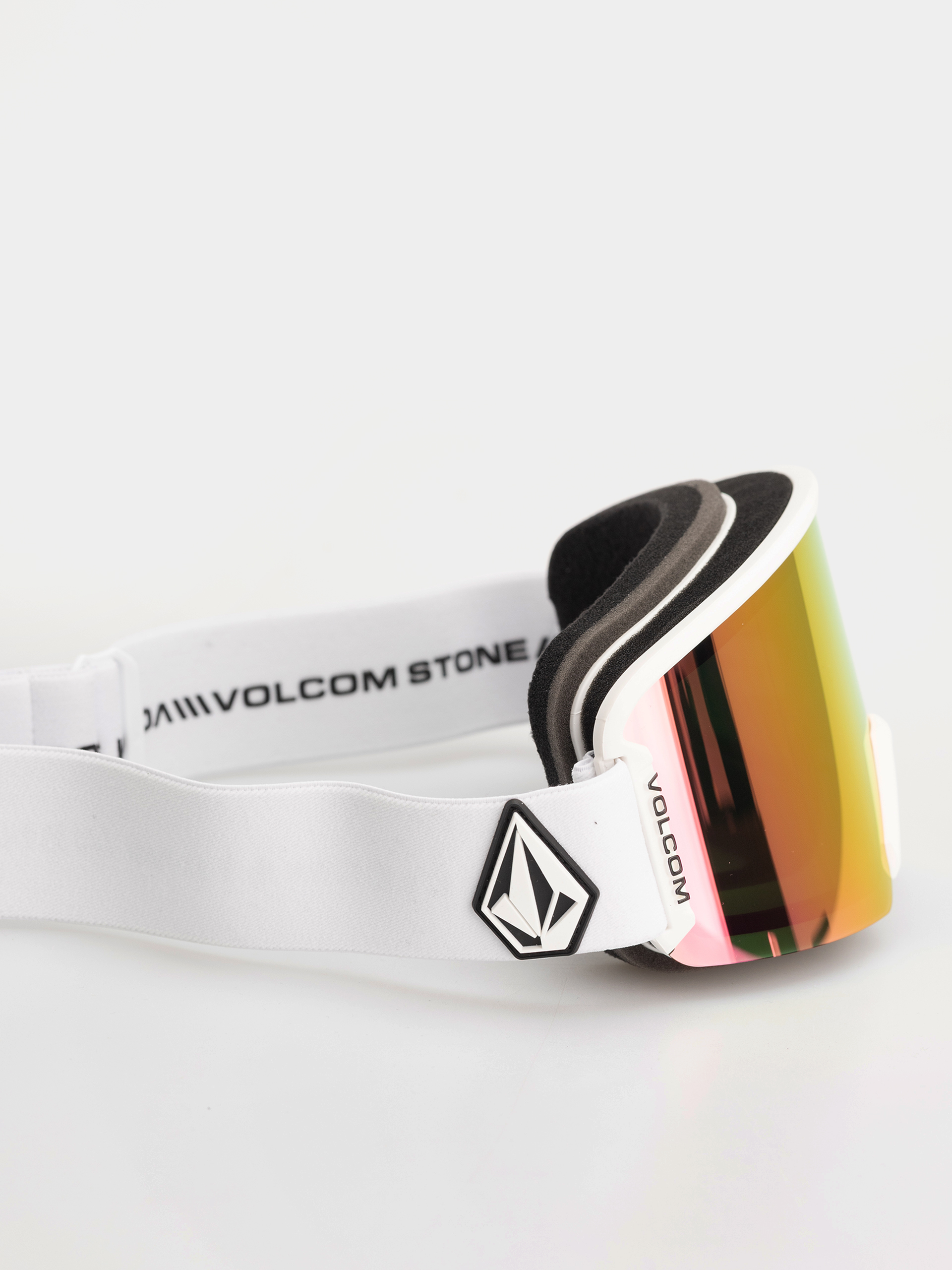 Snowboardové okuliare Volcom Garden 2 (matte white/pink chrome+bl yellow)