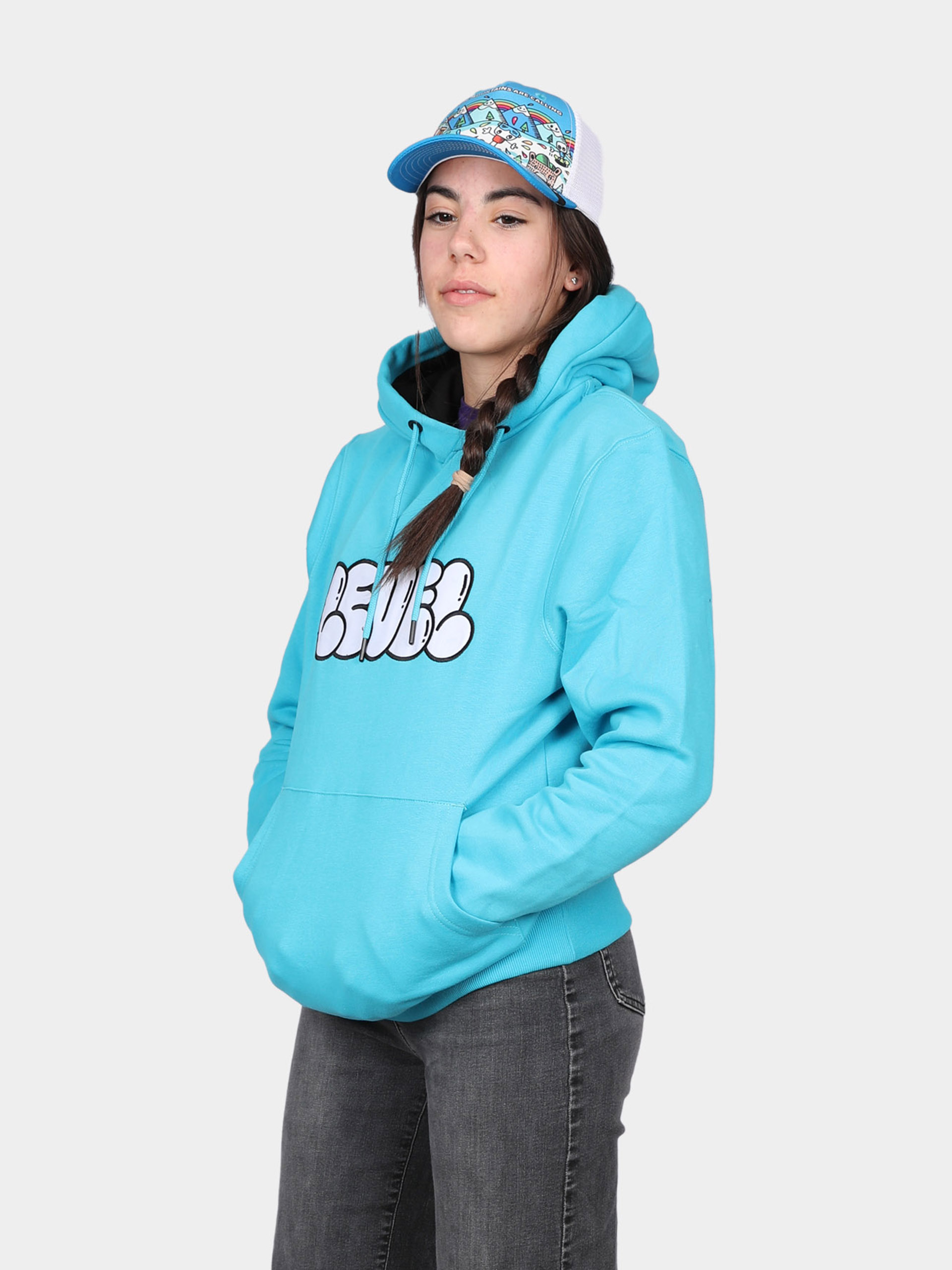 Mikina s kapucňou Level B Simo HD (light blue)