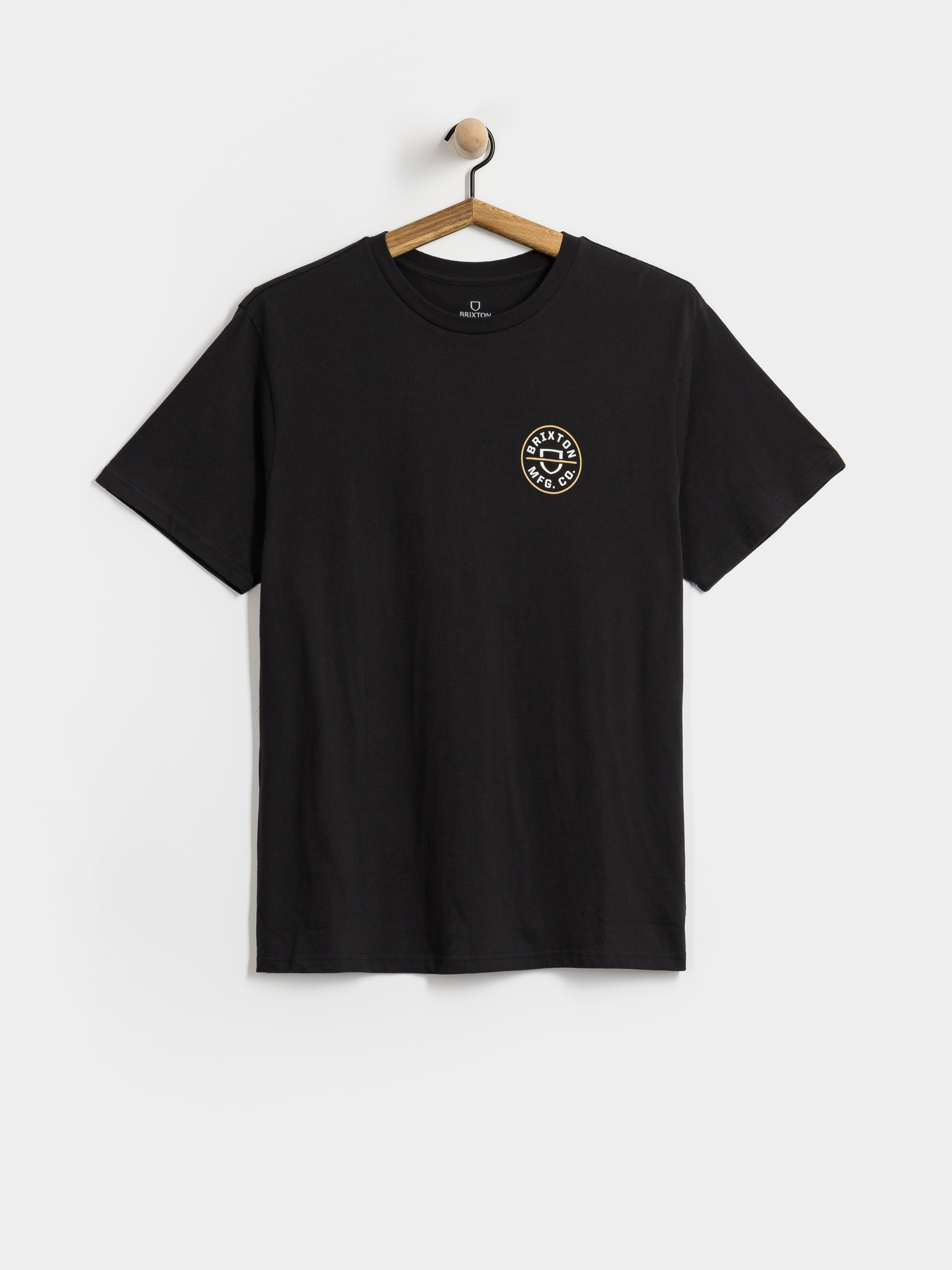 Tričko Brixton Oath V Stt (black/off white/copper)