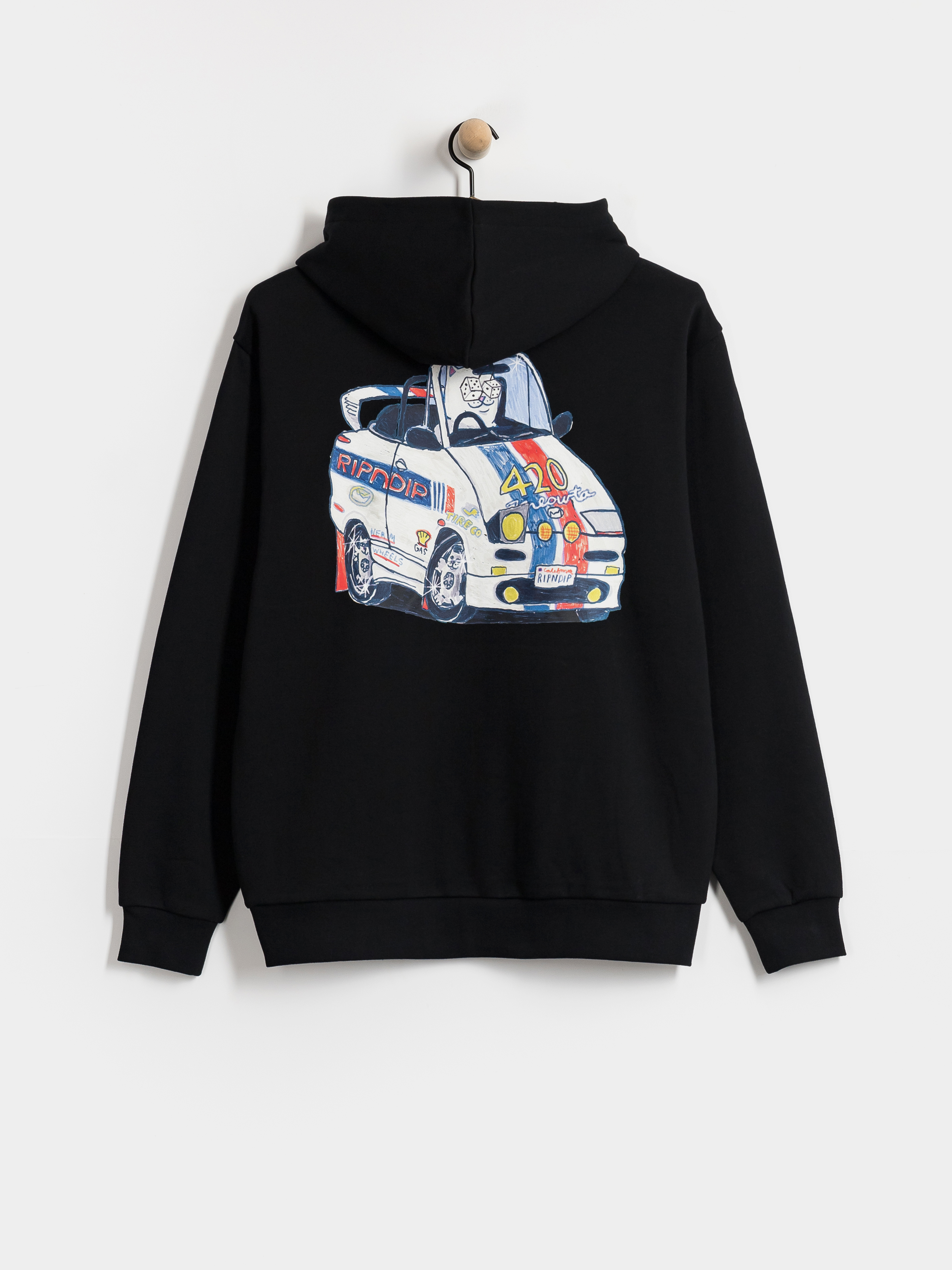 Mikina s kapucňou RipNDip 420 MPH HD (black)