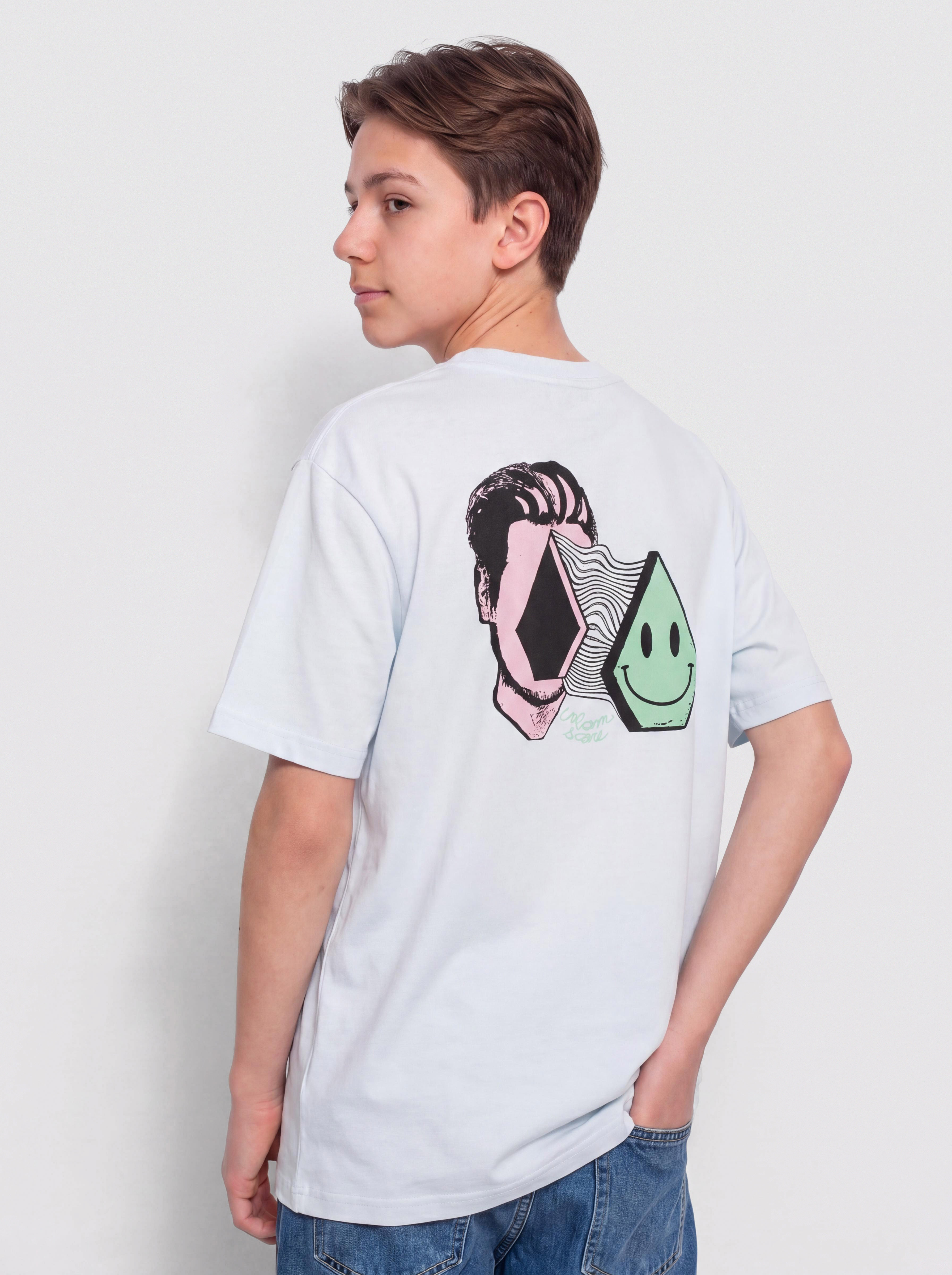 Tričko Volcom Aura Bsc JR (light blue acid)