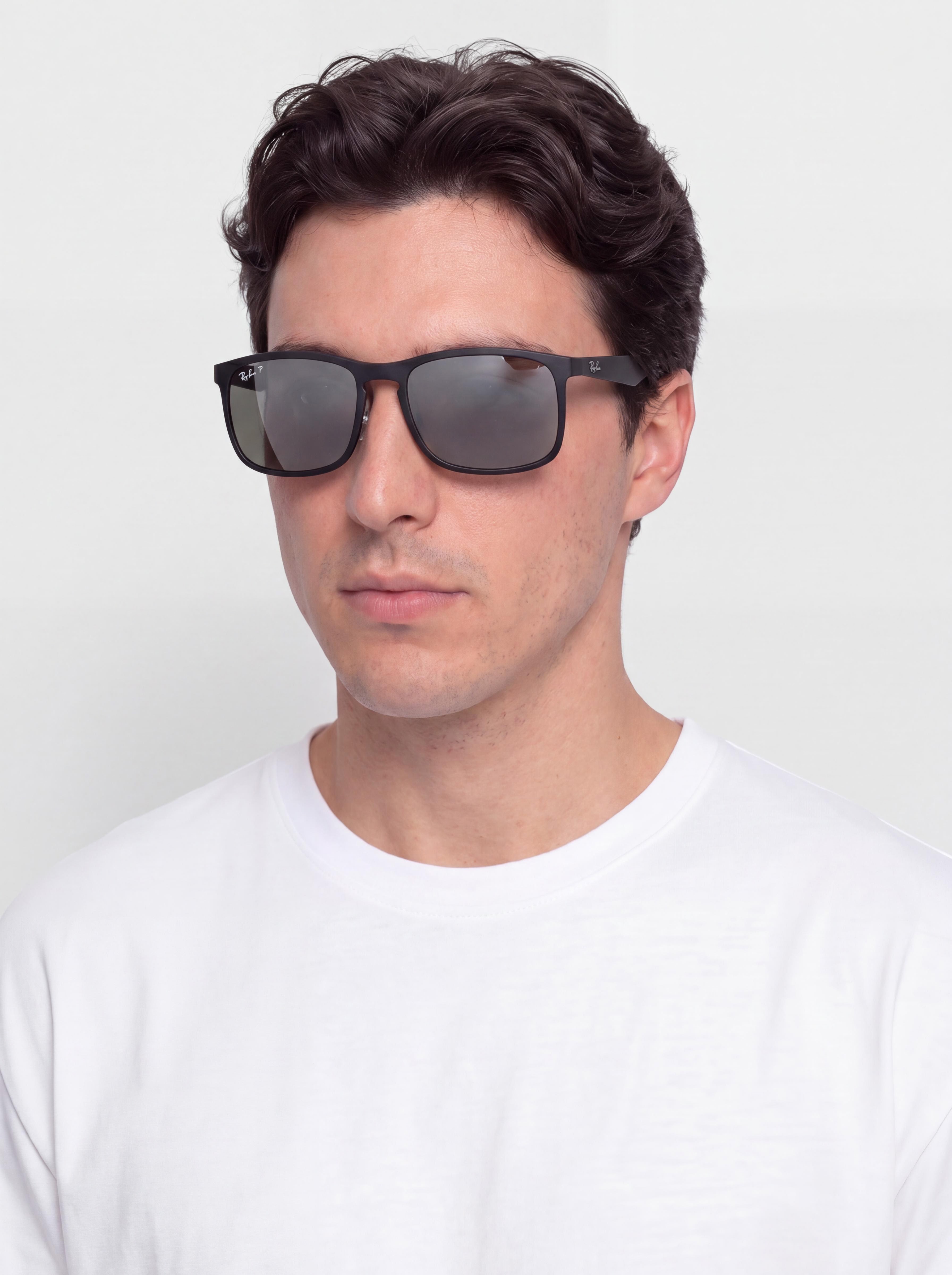 Slneu010dnu00e9 okuliare Ray-Ban Rb4264 Polarized (matowy czarny/silver polarized)