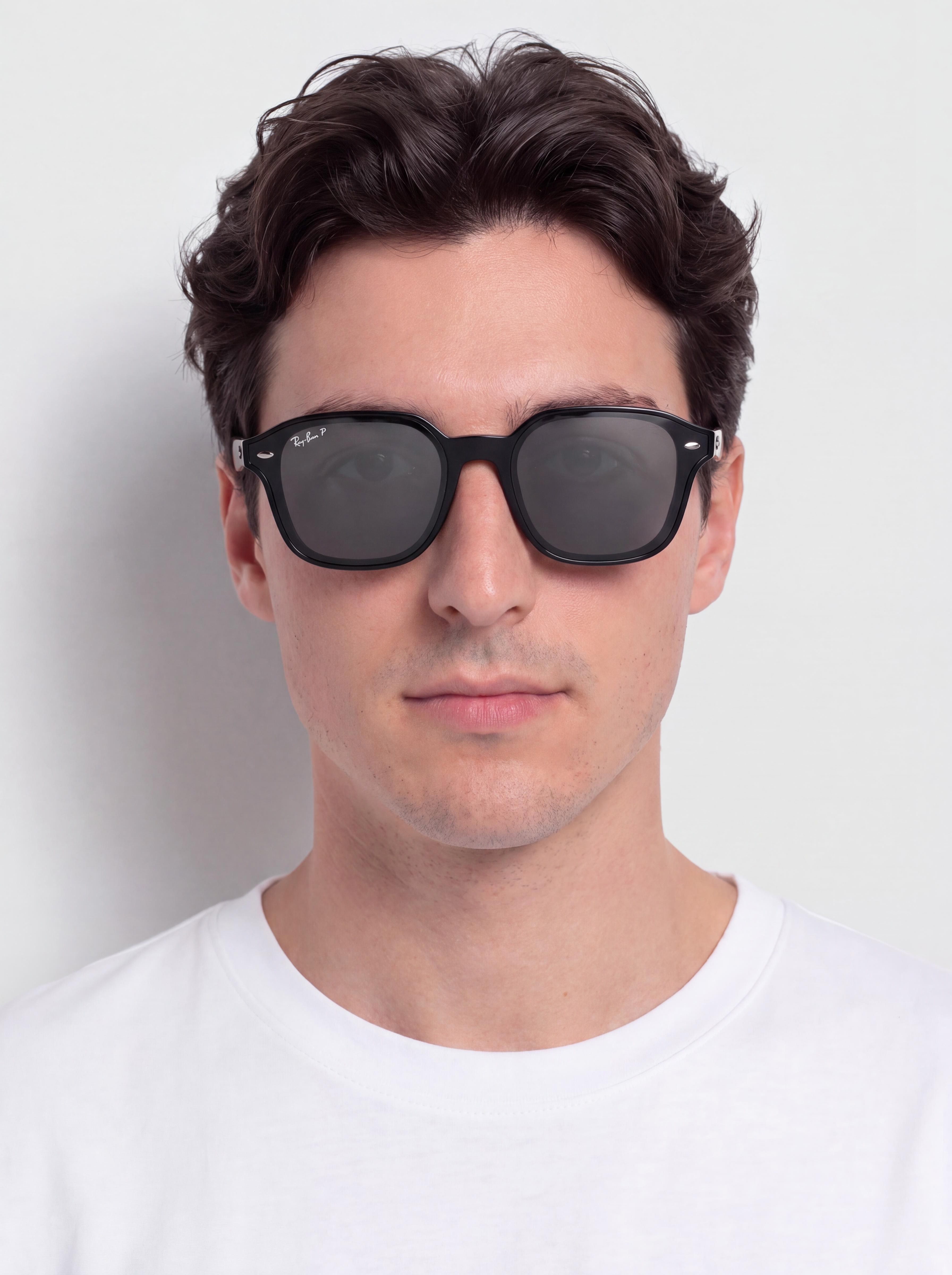 Slnečné okuliare Ray-Ban Rb4458D (polerowany czarny/polaryzacyjne ciemnoszary)