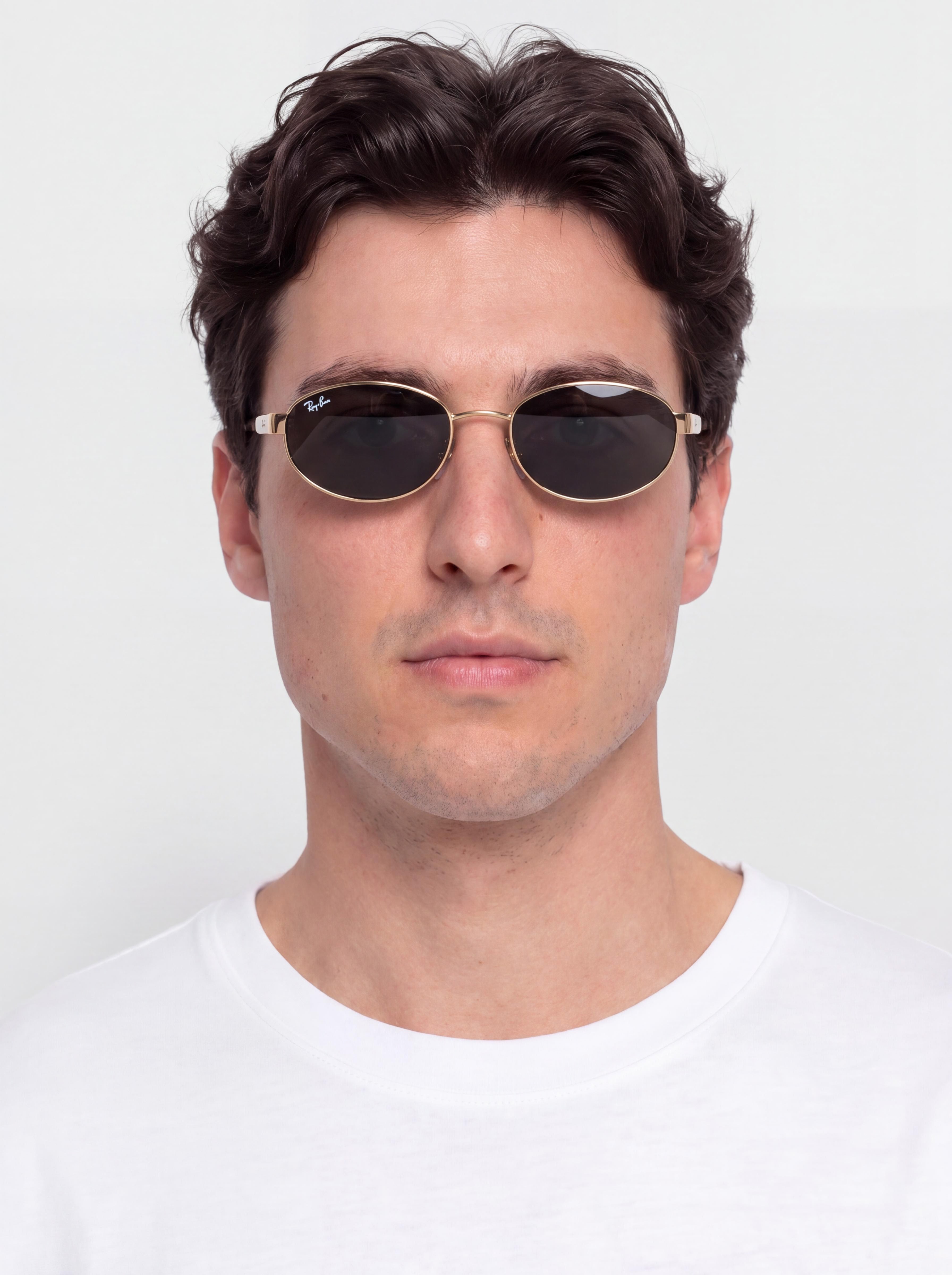 Slnečné okuliare Ray-Ban Rb3774D (polerowany złoto arista/ciemnoszary)