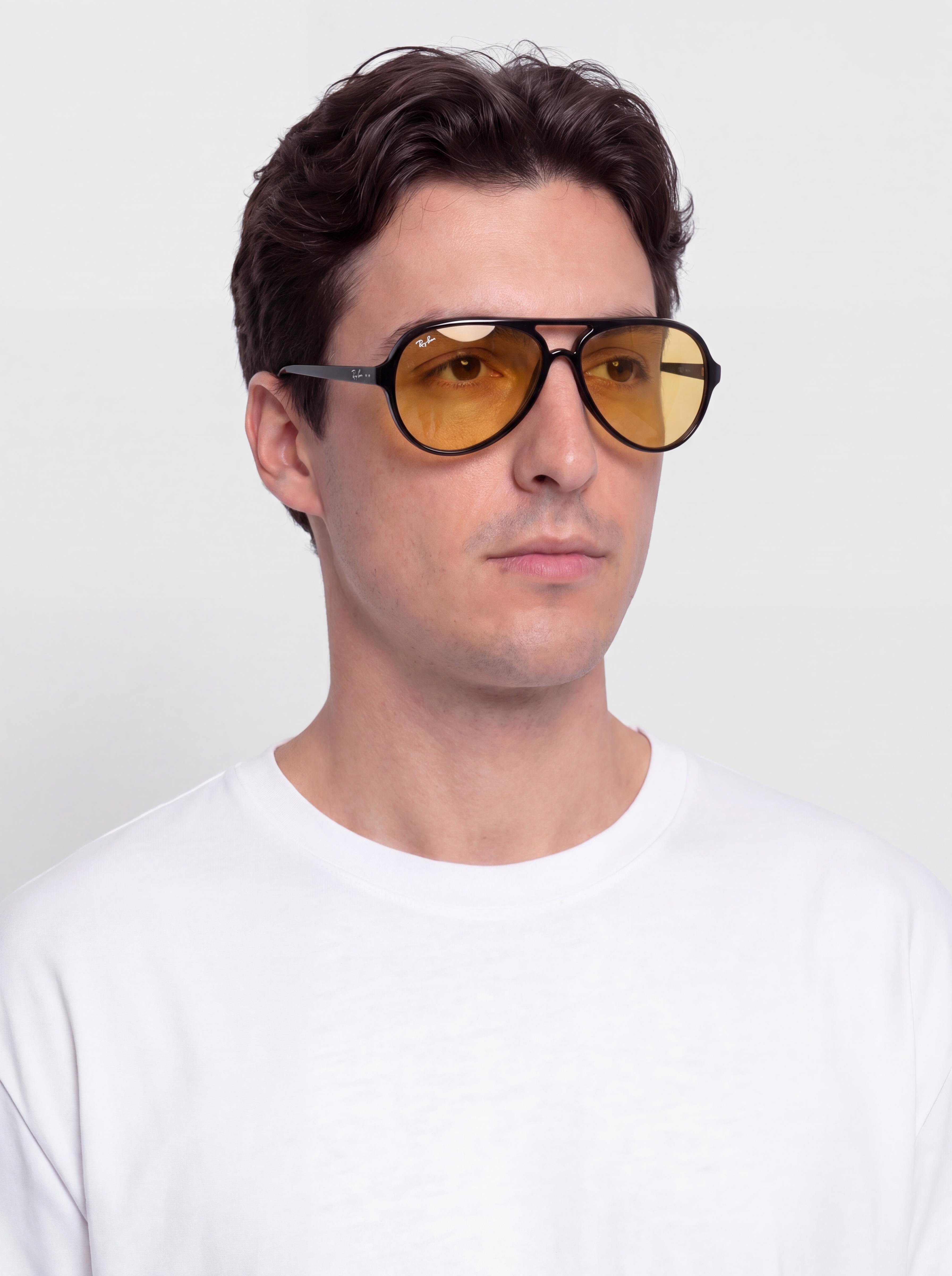 Slnečné okuliare Ray-Ban Cats 5000 Classic Summer Capsule (polerowany czarny/pomarańczowy)