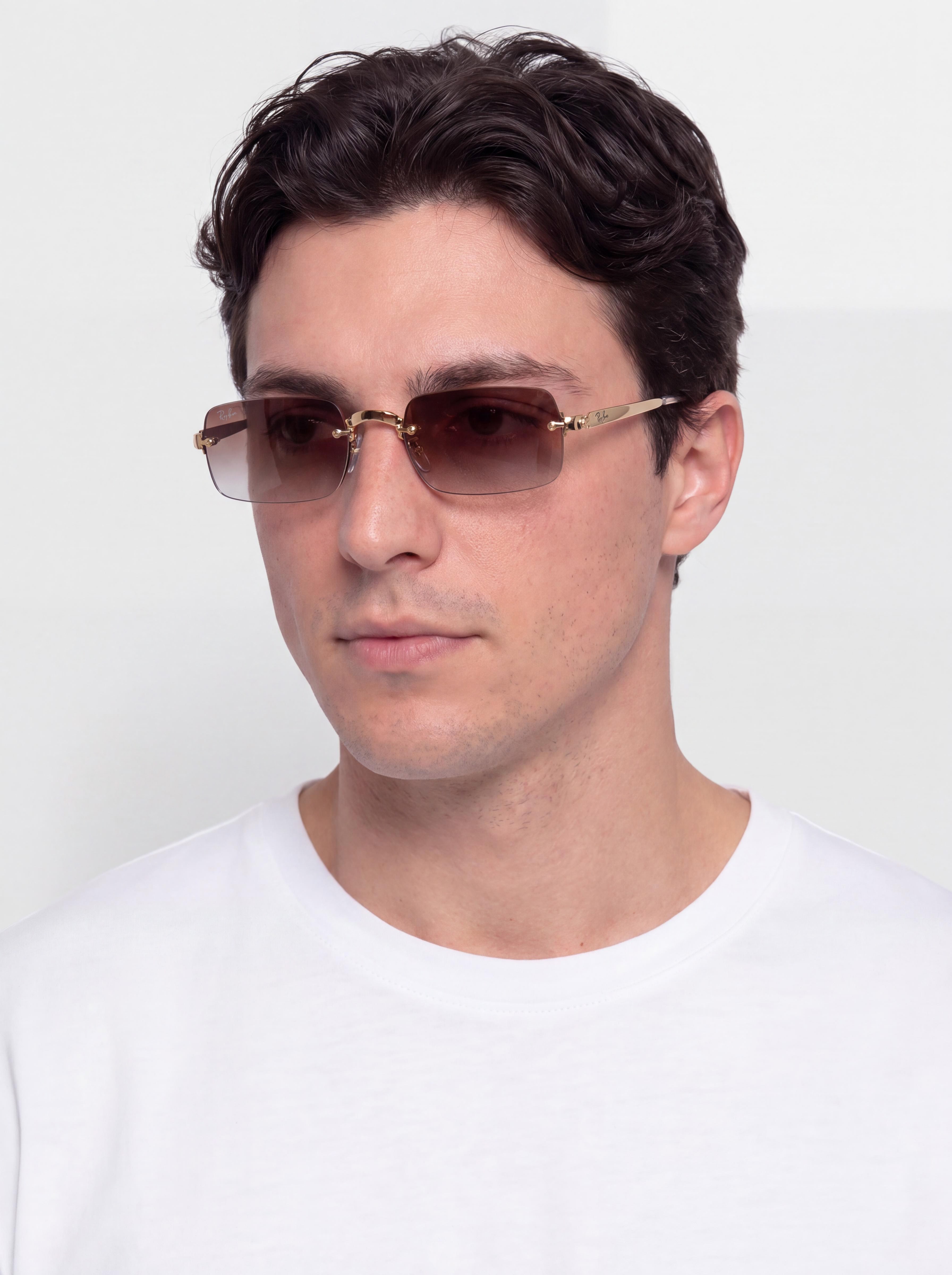 Slnečné okuliare Ray-Ban Rb3928 By A$Ap Rocky (polerowany złoto arista/przezroczysty ciemnopurpurowy gradalny)