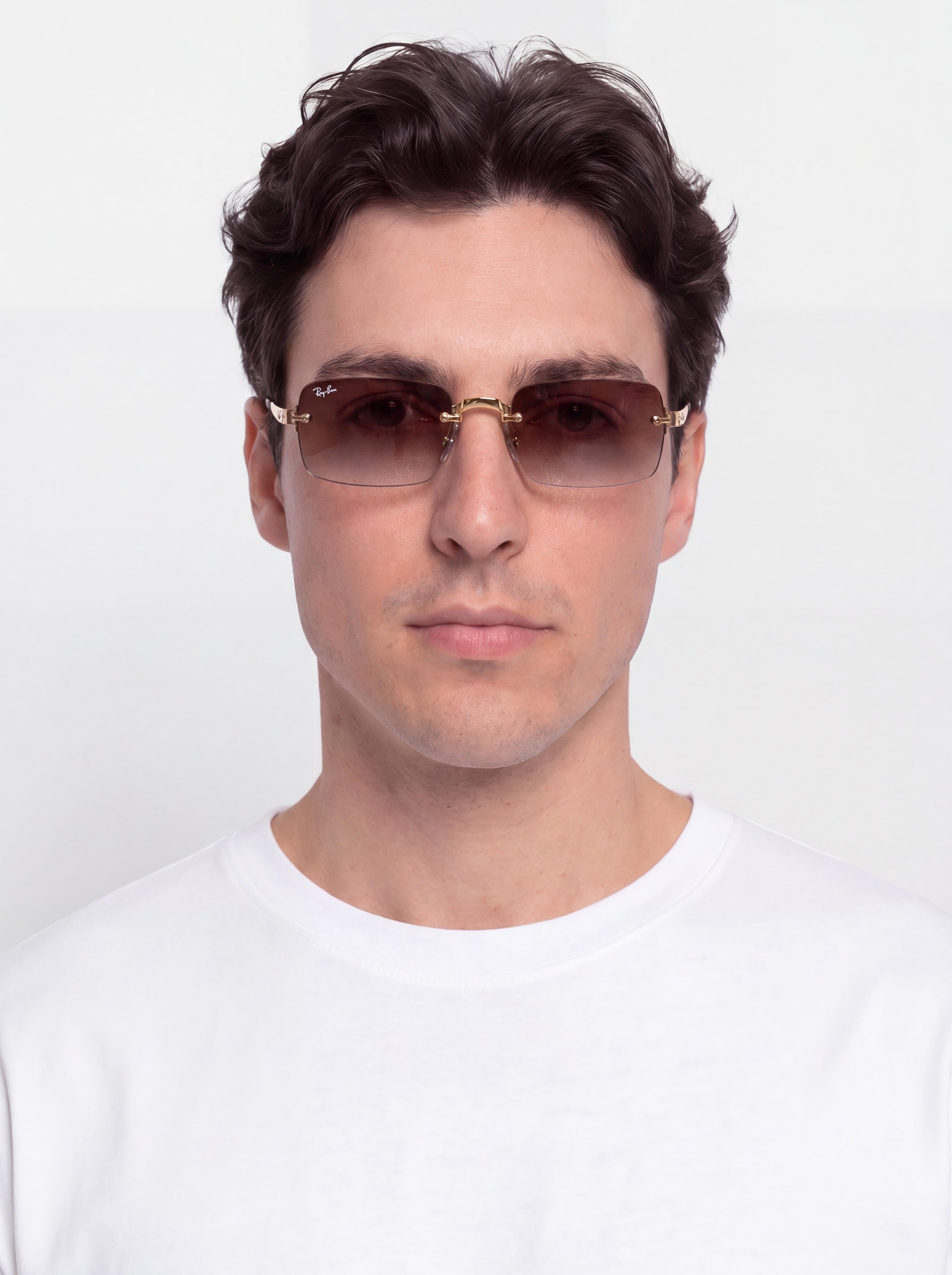 Slnečné okuliare Ray-Ban Rb3928 By A$Ap Rocky (polerowany złoto arista/przezroczysty ciemnopurpurowy gradalny)