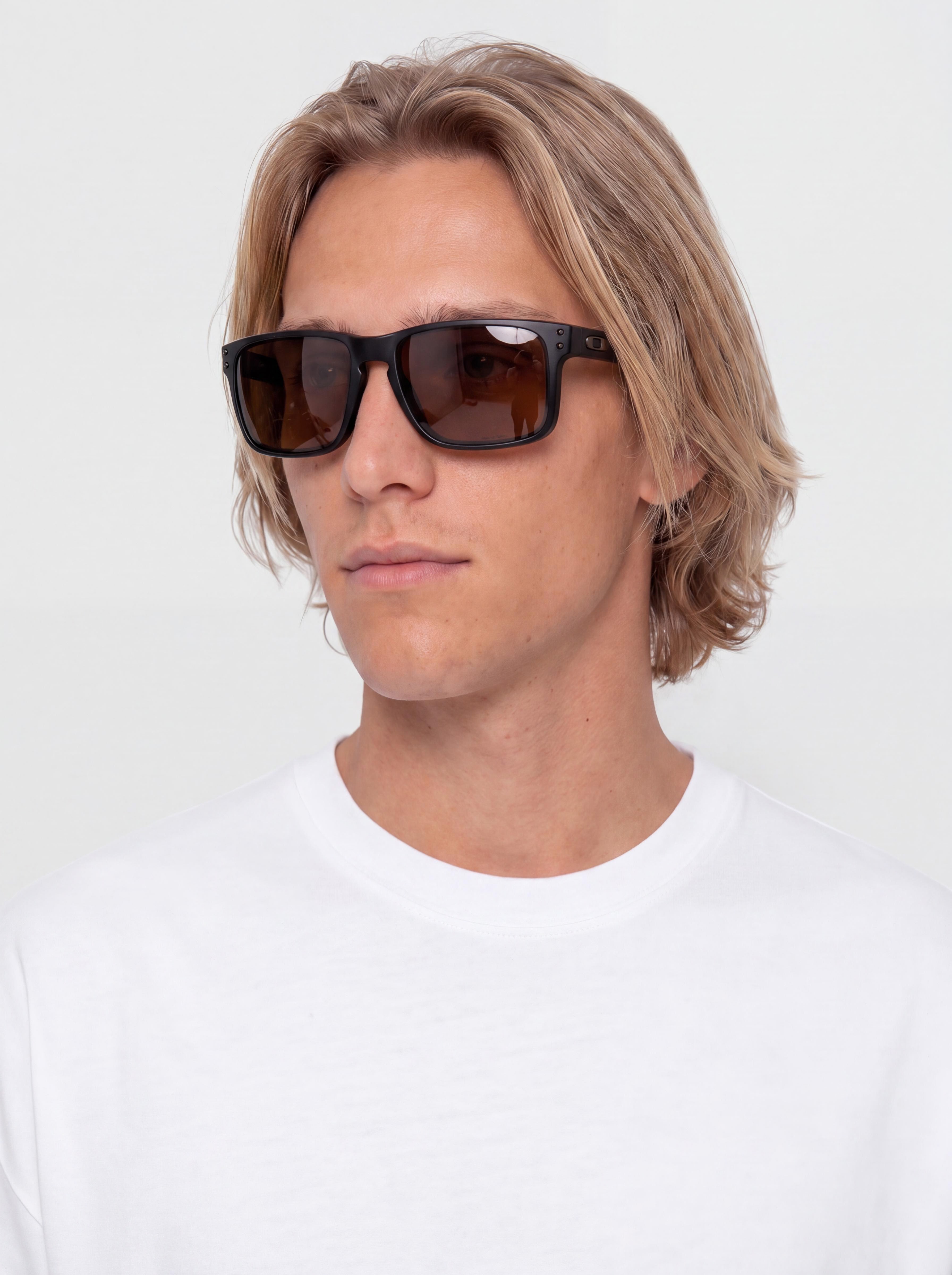 Slnečné okuliare Oakley Holbrook (matte black/prizm tungsten polarized)